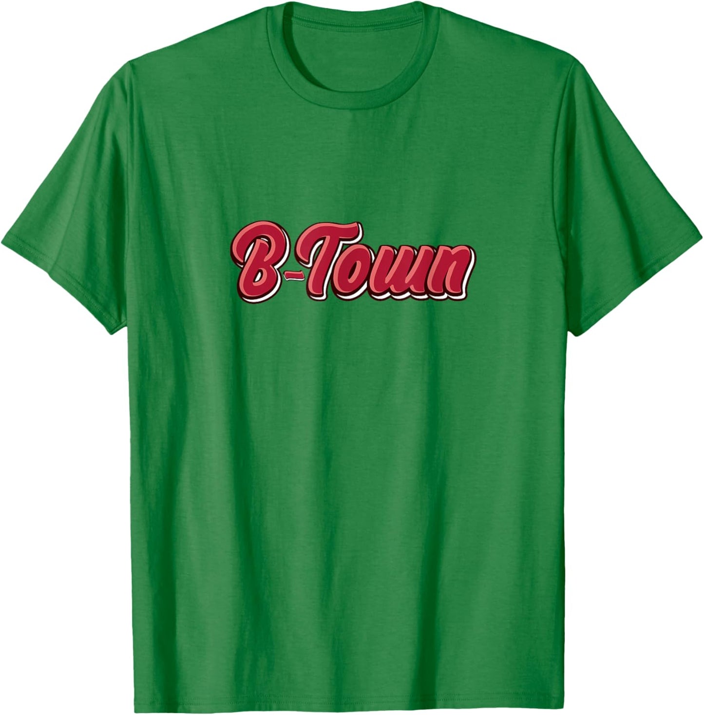 Red & White B-Town Bloomington Indiana T-Shirt - T-Shirt | Irish Green