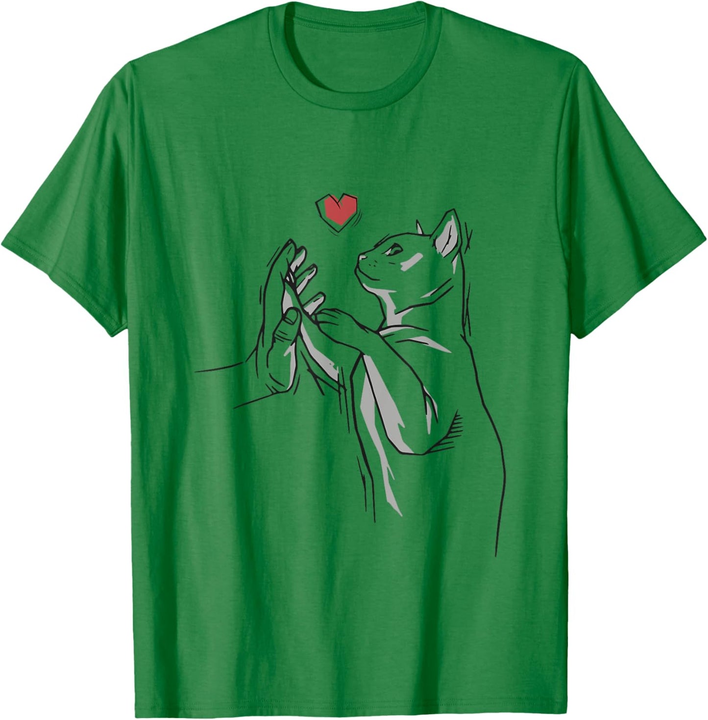Cat Pet Cat Motif Women Cat T-Shirt - T-Shirt | Irish Green