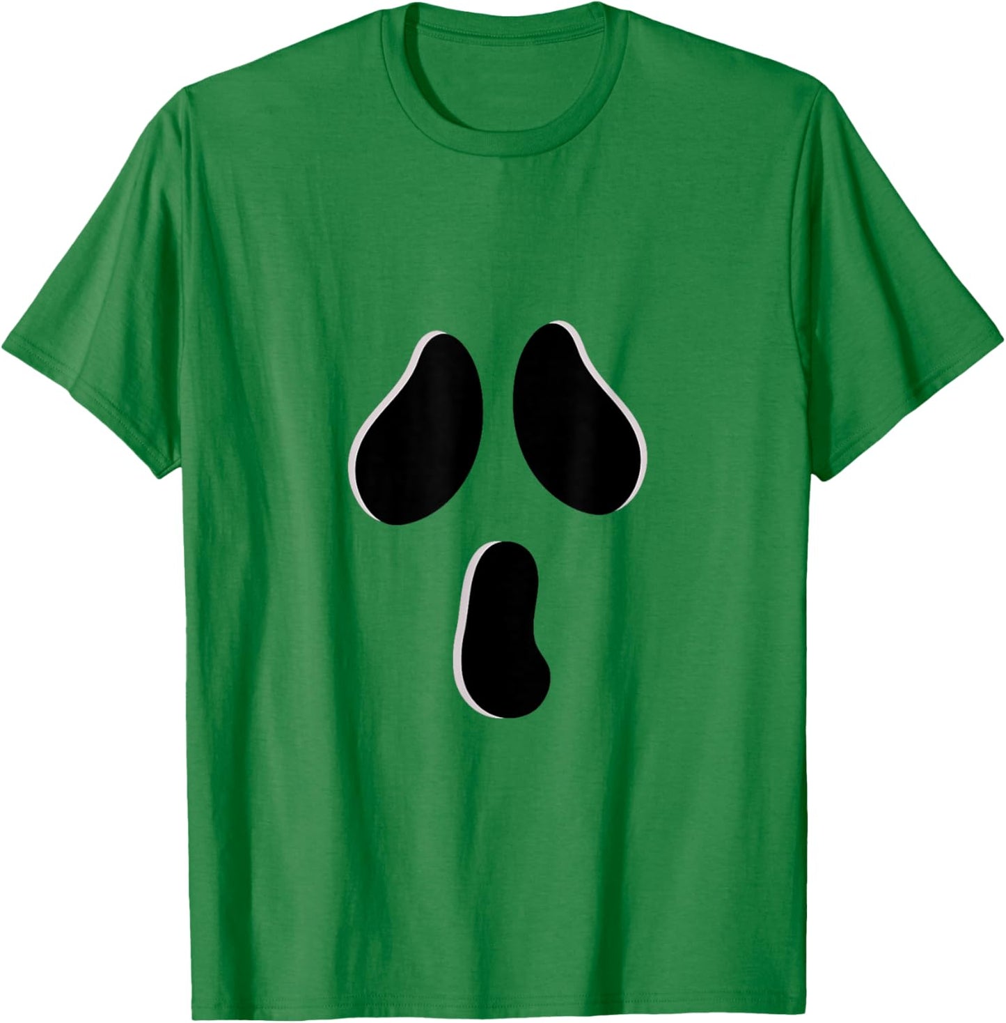 Halloween Cute Spooky White Ghost Face Shirt Costume T-Shirt - T-Shirt | Irish Green