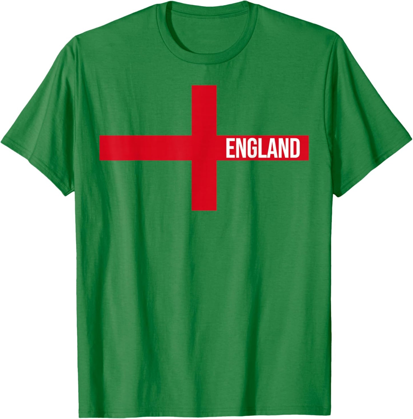 England Flag Saint George's Cross English T-Shirt - T-Shirt | Irish Green