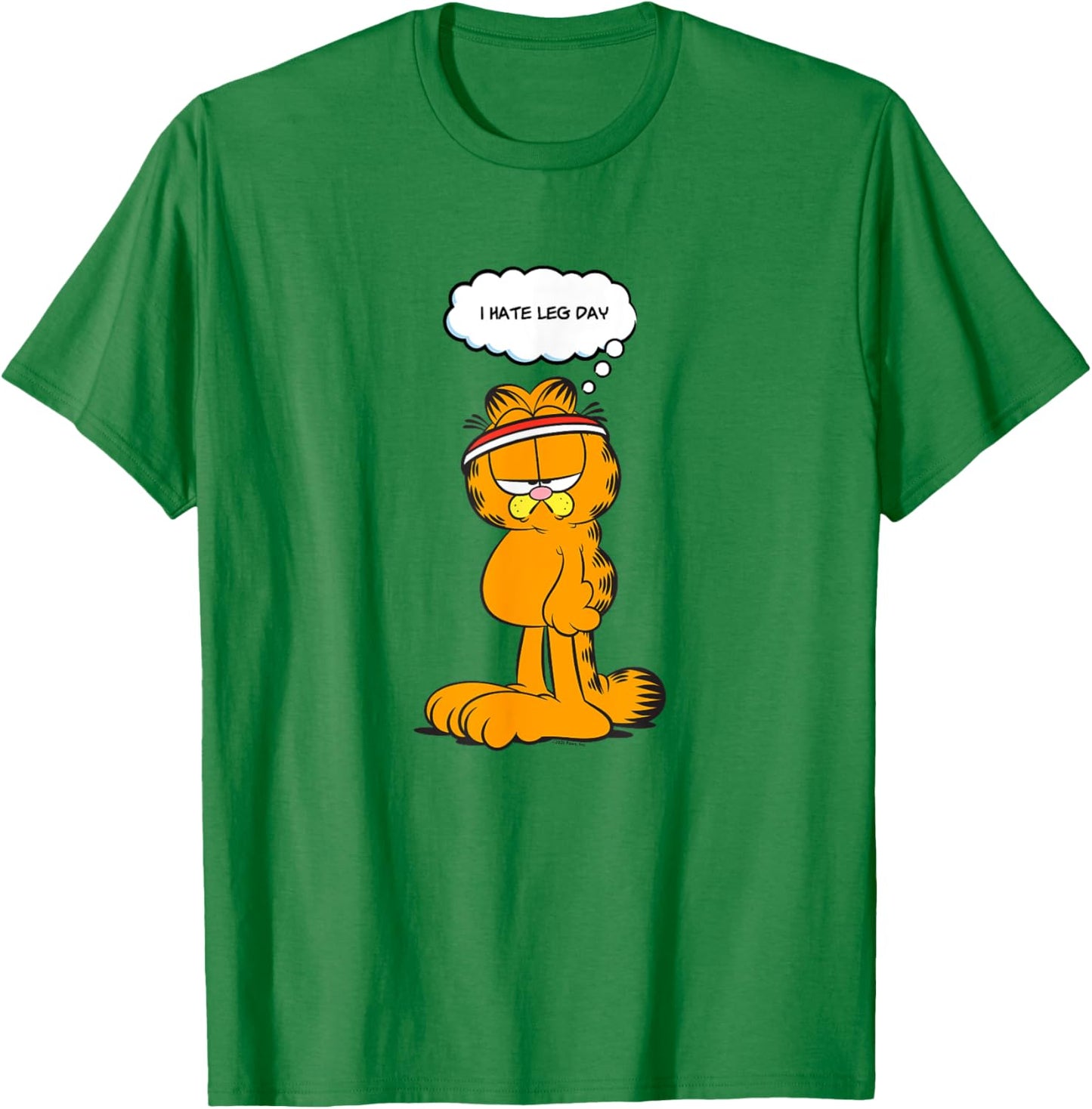 Garfield I Hate Legs Day Work Out Garfield T-Shirt - T-Shirt | Irish Green