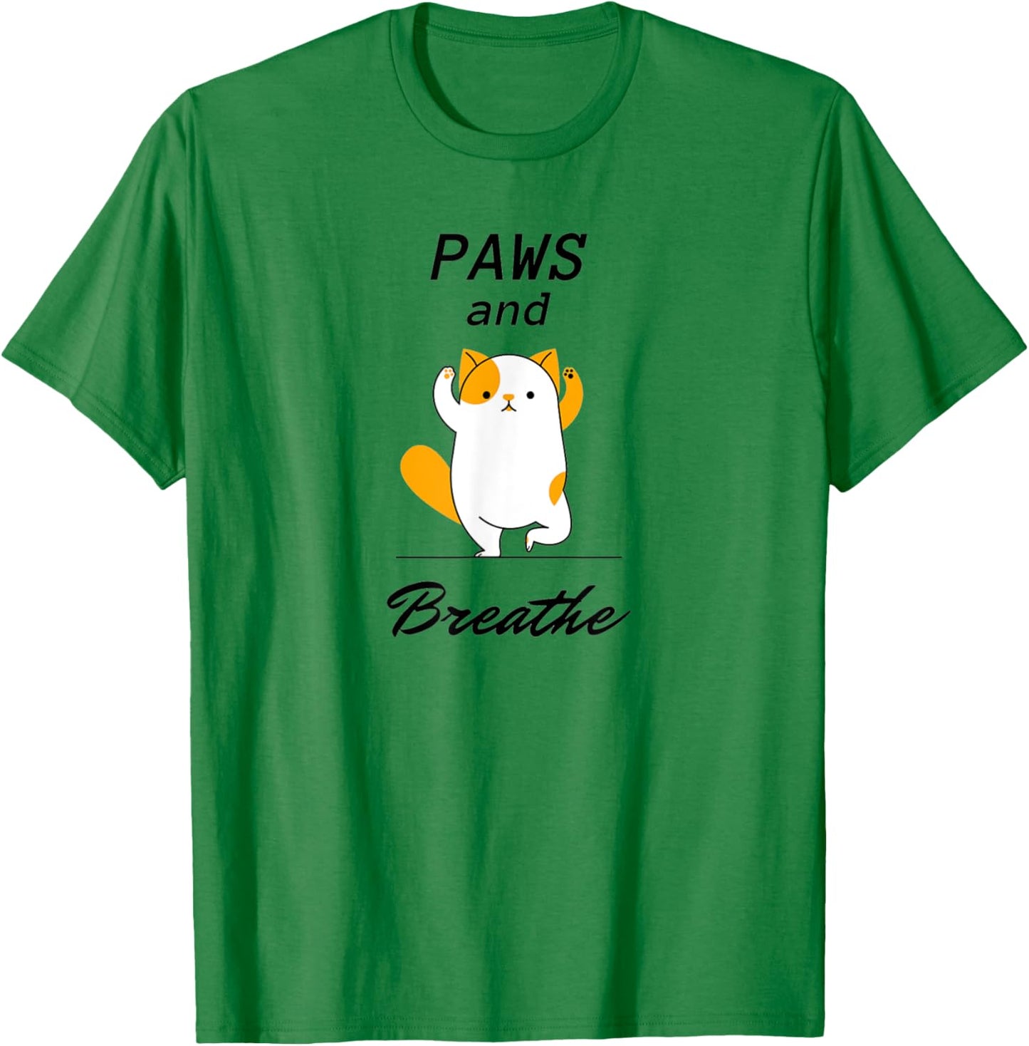 Paws & Breathe Yoga shirt T-Shirt - T-Shirt | Irish Green