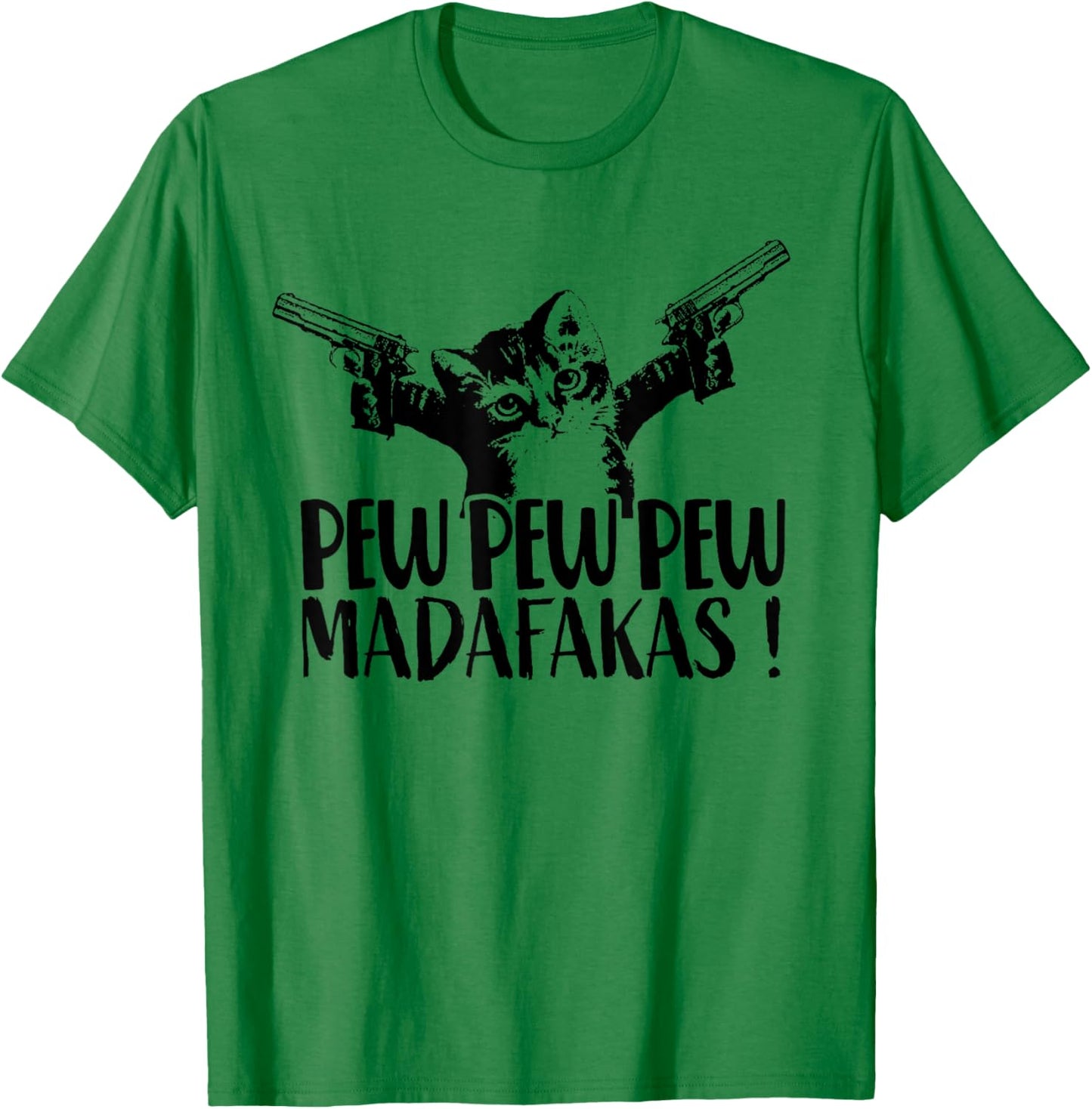 Cat Pew Madafakas Vintage Crazy Cat lustige Katze Women T-Shirt - T-Shirt | Irish Green