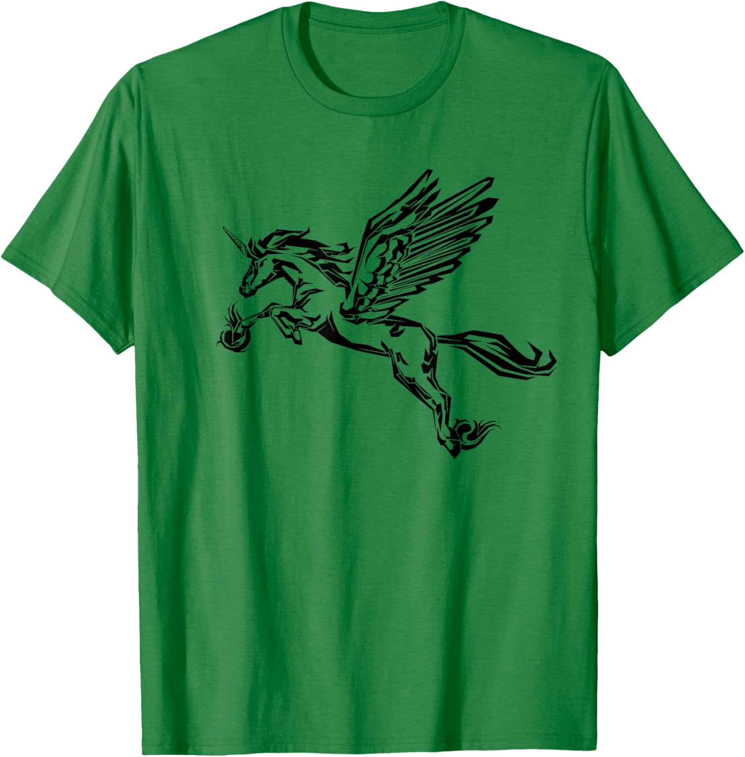 Alicorn winged unicorn pegasus horse wings mythical animal T-Shirt - T-Shirt | Irish Green