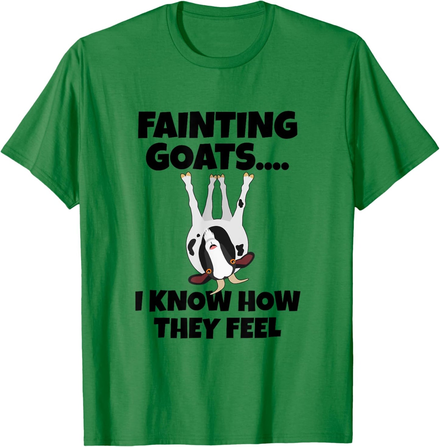Goat Lovers Apparel | Farm Meme Pun Funny Fainting Goats T-Shirt - T-Shirt | Irish Green