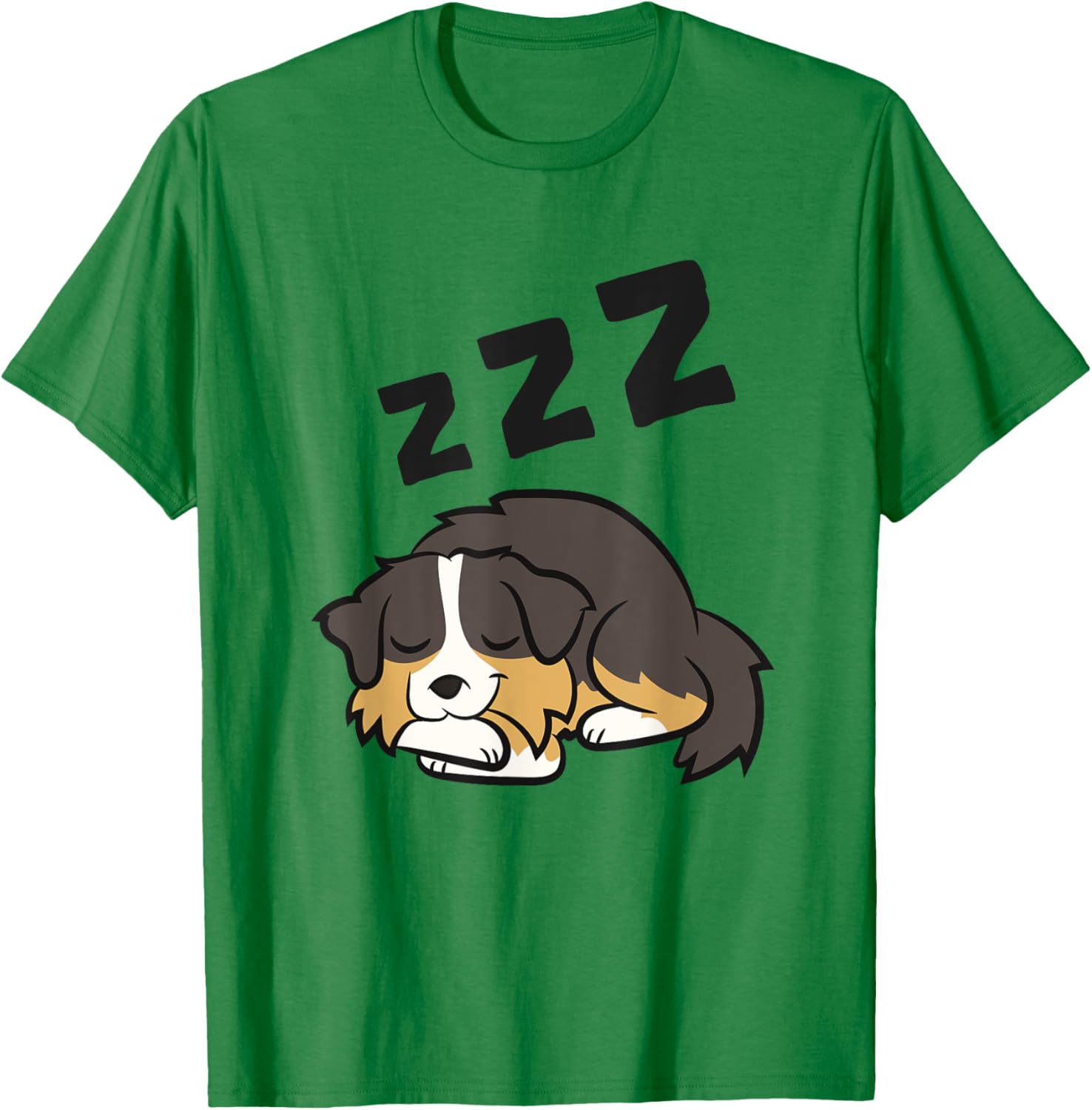 Aussie Dog Sleeping Aussie Dog Pajama Australian Shepherd T-Shirt - T-Shirt | Irish Green