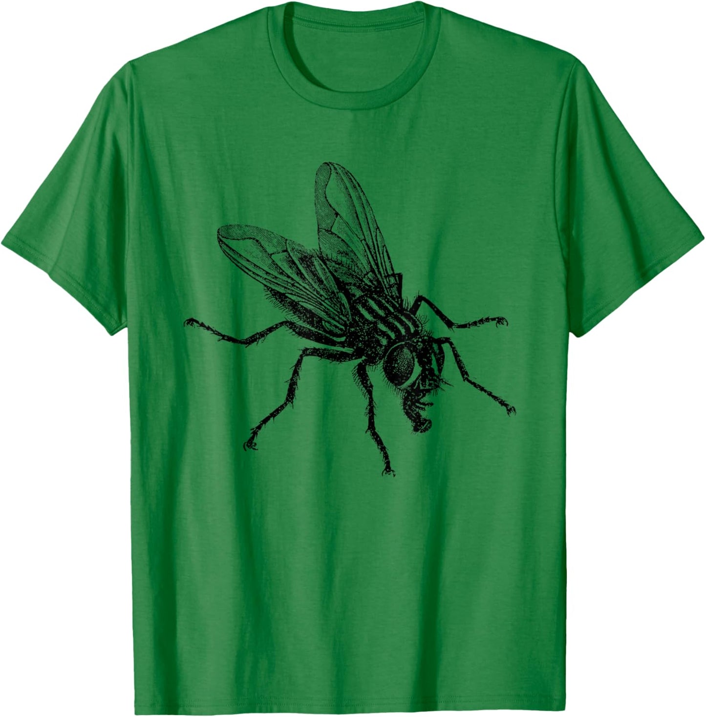 Vintage Housefly Print T-Shirt - T-Shirt | Irish Green