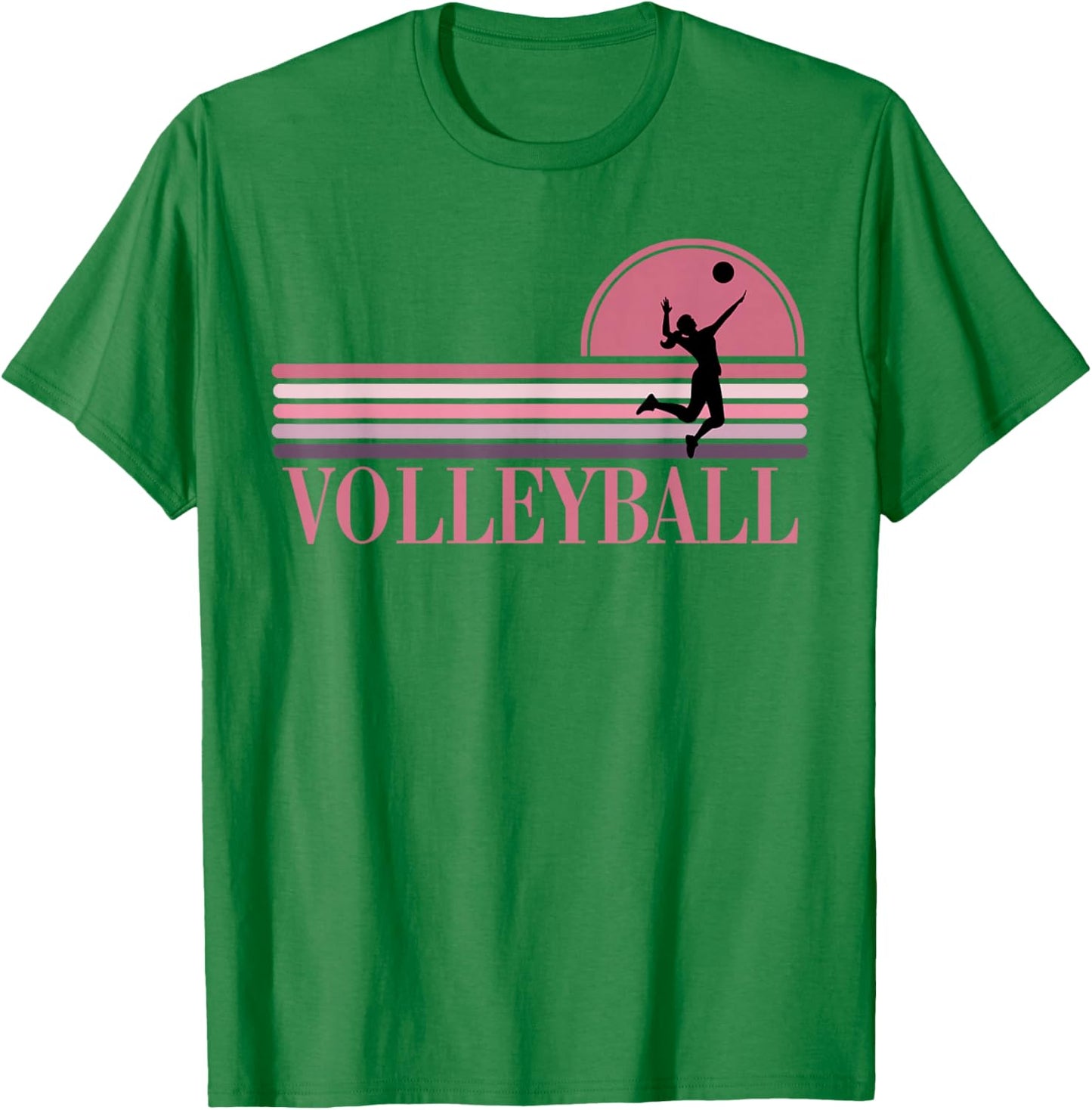Volleyball Is Life Retro Team Player Teen Girls Women Games T-Shirt - T-Shirt | Irish Green