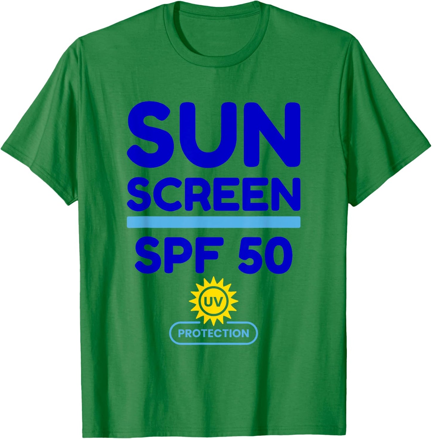Sunscreen SPF 50 costume for vacation & Halloween sunscreen T-Shirt - T-Shirt | Irish Green