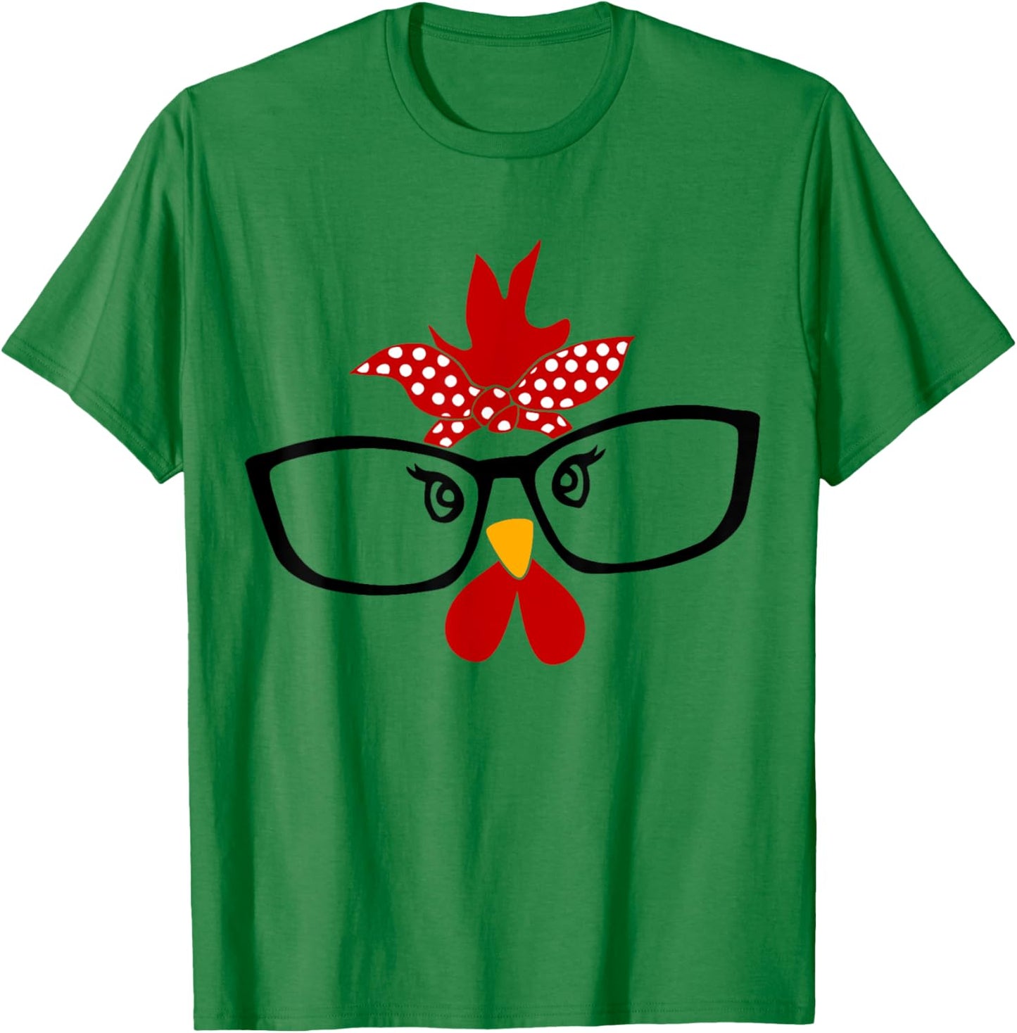Funny Chicken Face Halloween Costume T-Shirt - T-Shirt | Irish Green