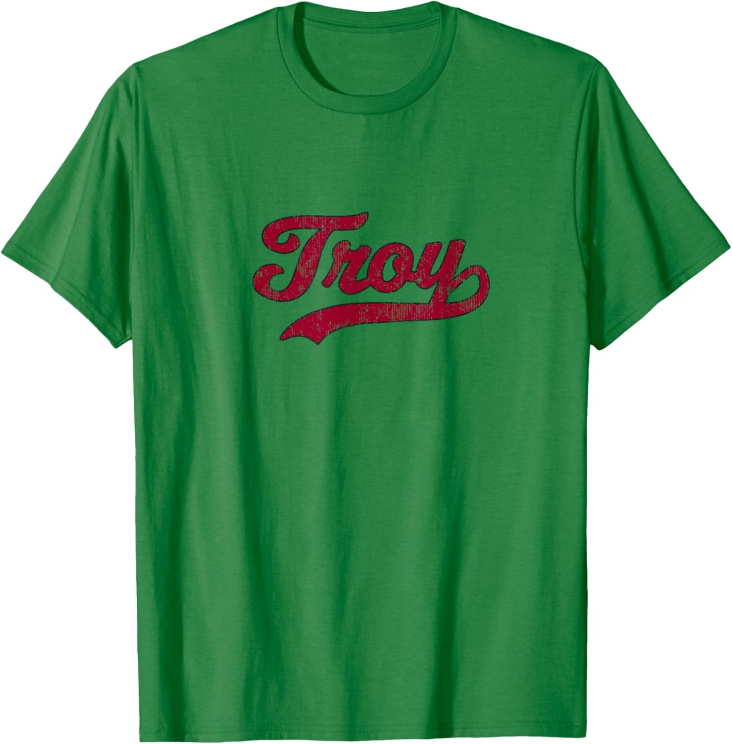Troy Alabama AL Vintage Athletic Sports Design T-Shirt - T-Shirt | Irish Green
