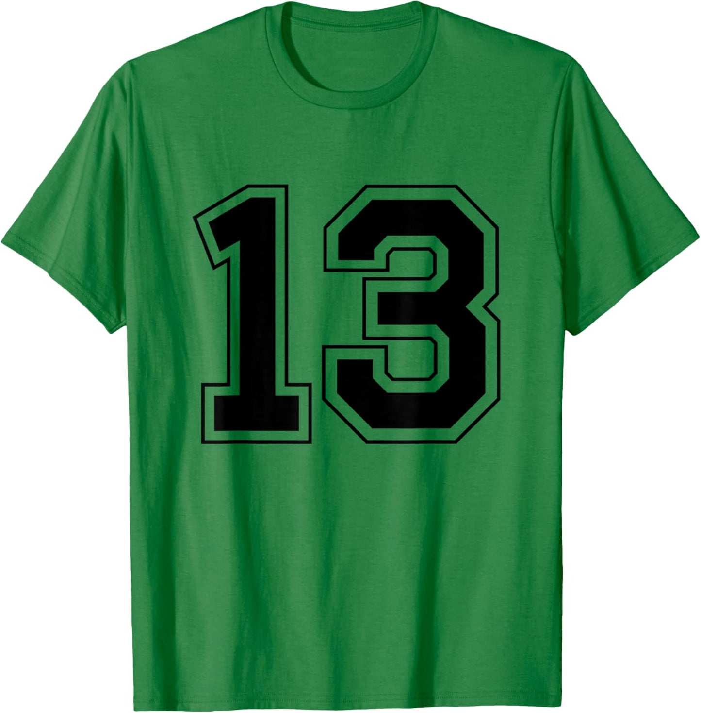 Number 13 T-Shirt - T-Shirt | Irish Green