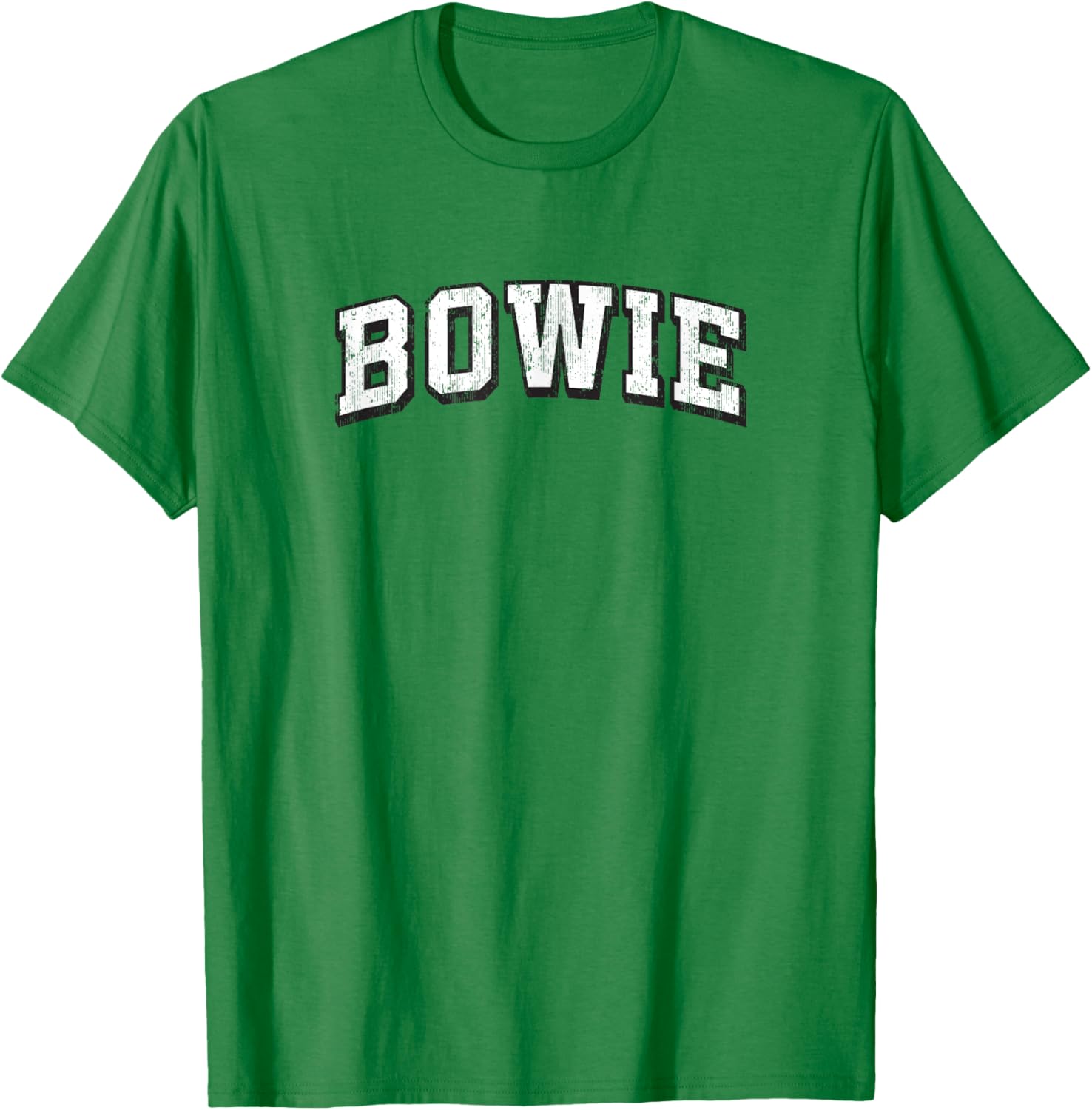 Bowie Maryland Vintage Athletic Sports B&W Print T-Shirt - T-Shirt | Irish Green