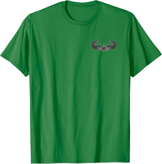Air Assault Badge Us Army Helicopter Wings T-Shirt - T-Shirt | Irish Green