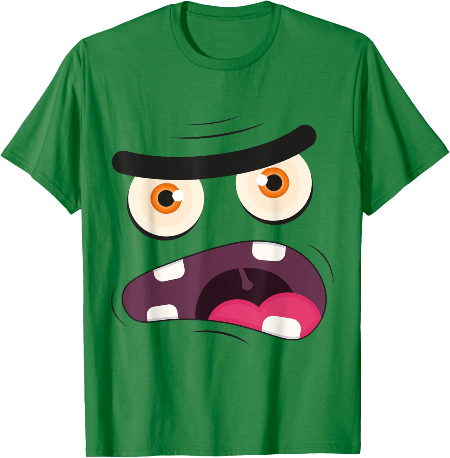 Monster Face T-Shirt - T-Shirt | Irish Green
