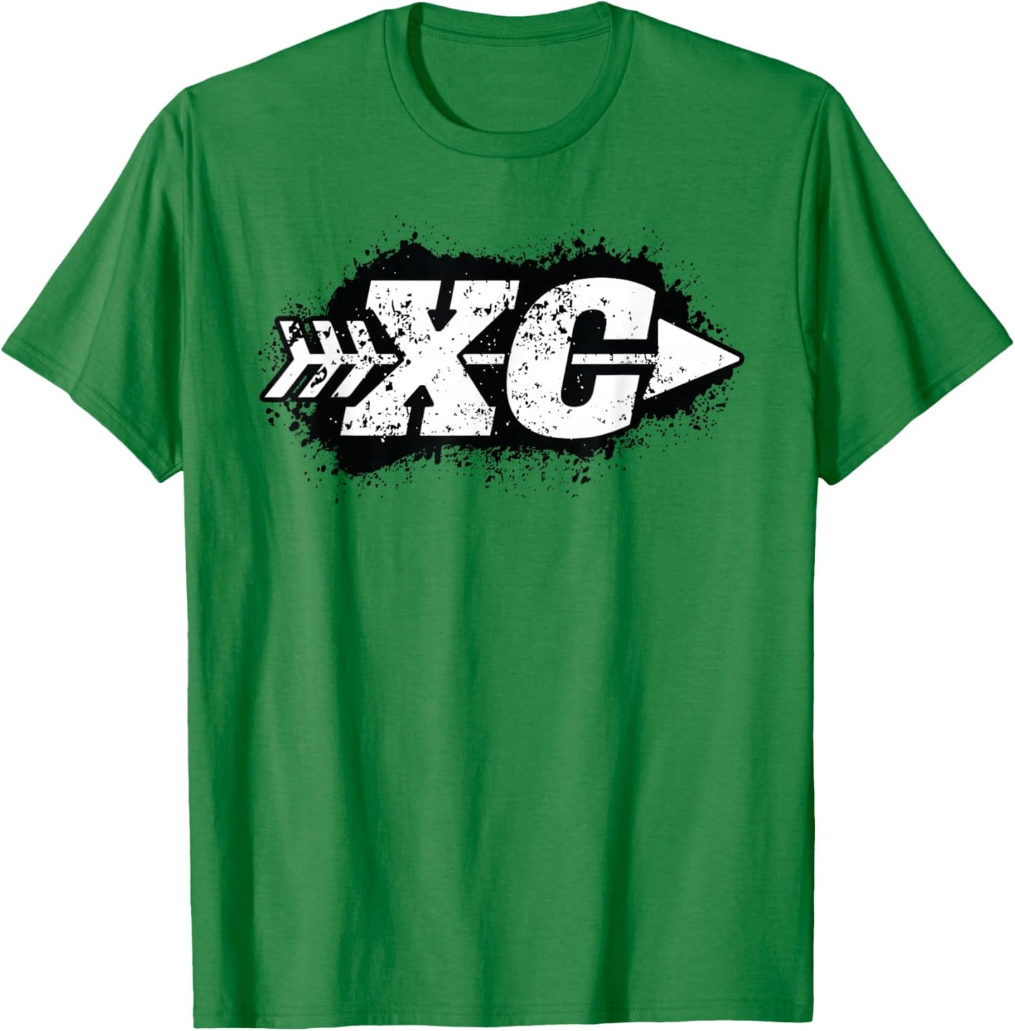 CX - Grunge Cross Country Running T-Shirt - T-Shirt | Irish Green