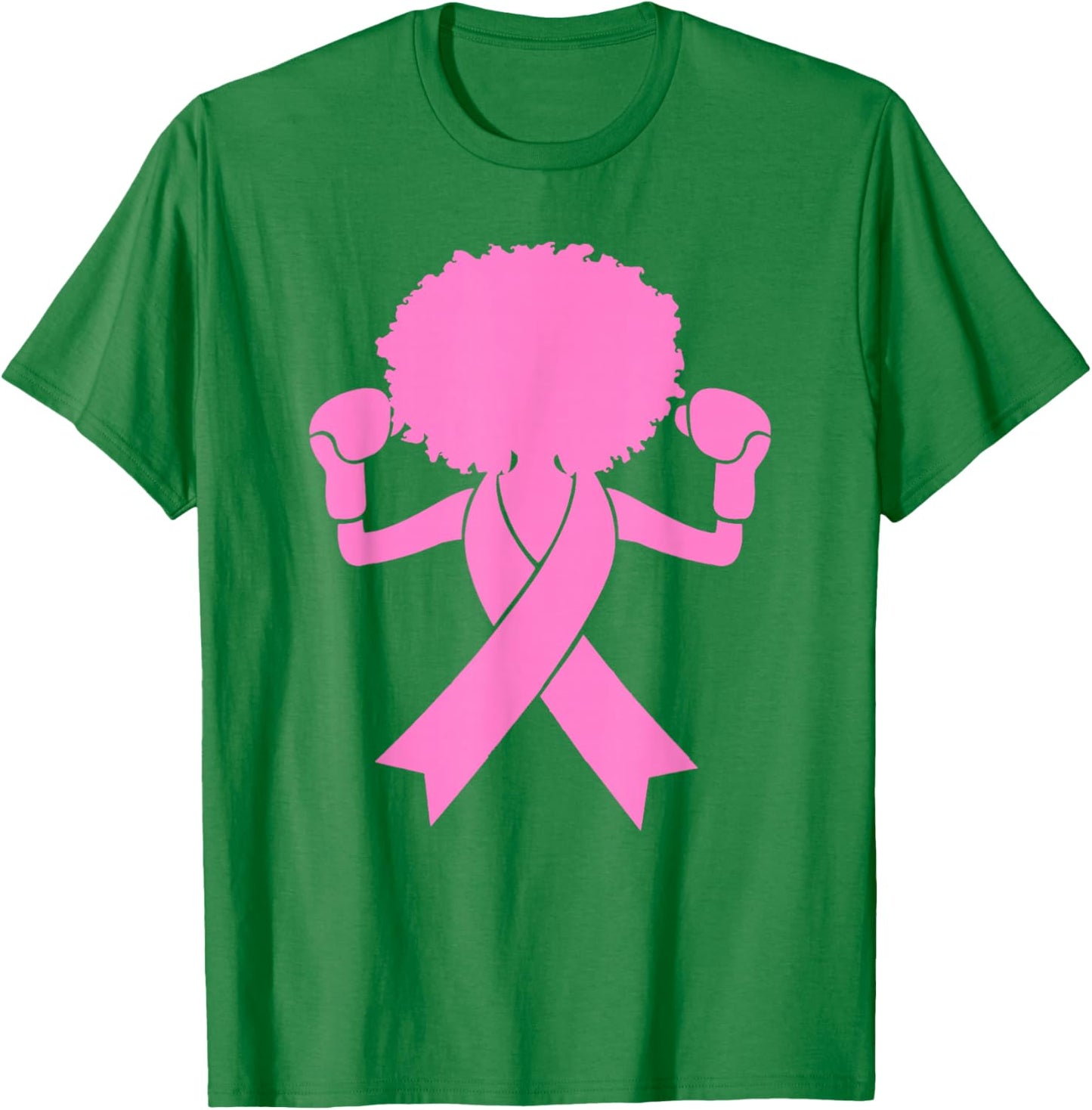 Breast Cancer Awareness Warrior Pink Ribbon Support T-Shirt - T-Shirt | Irish Green