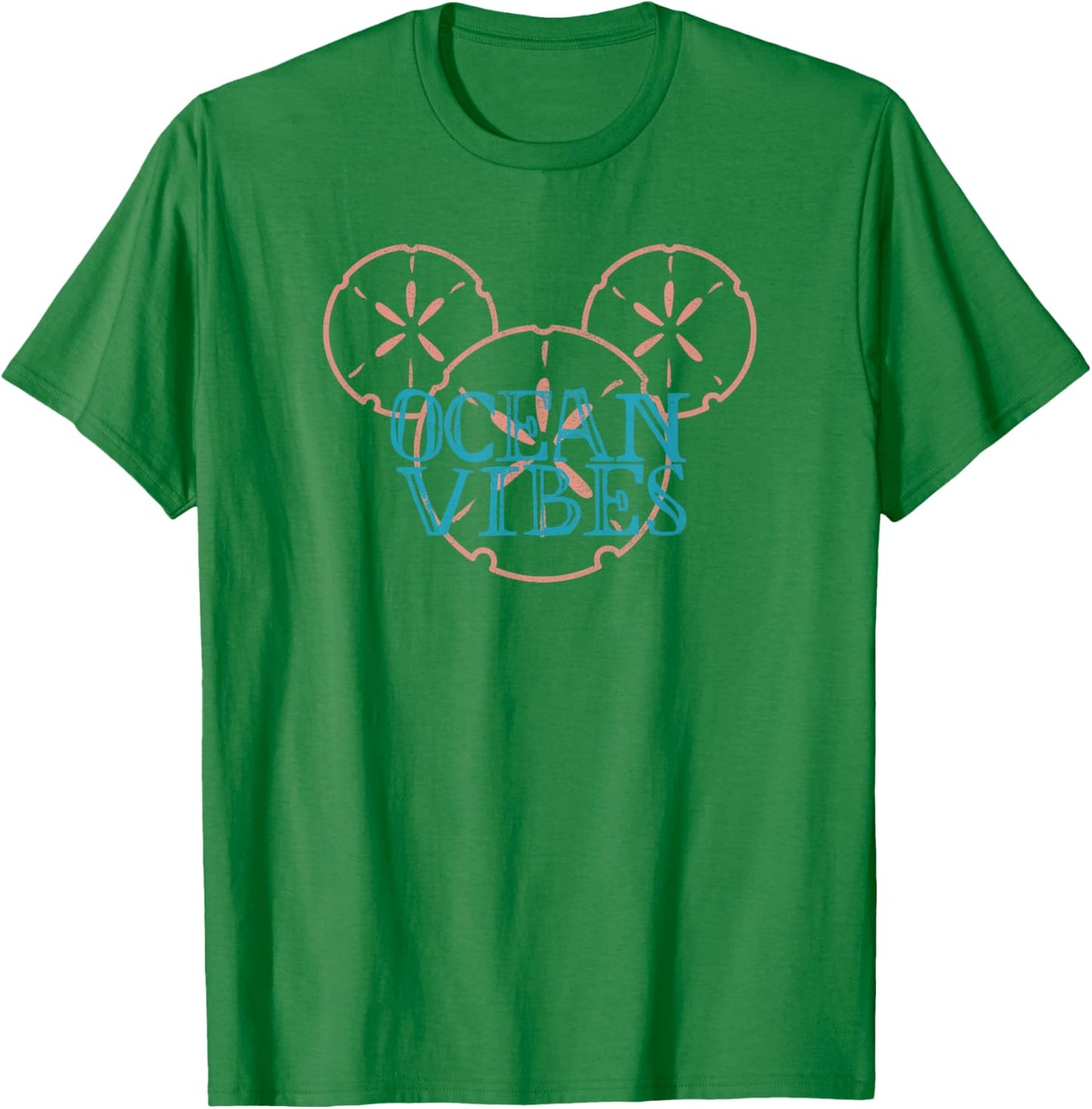 Disney Mickey and Friends Mickey Ocean Vibes T-Shirt - T-Shirt | Irish Green