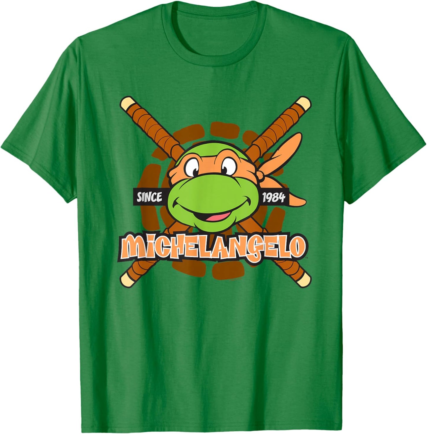 Teenage Mutant Ninja Turtles Michelangelo Since 1984 T-Shirt - T-Shirt | Irish Green