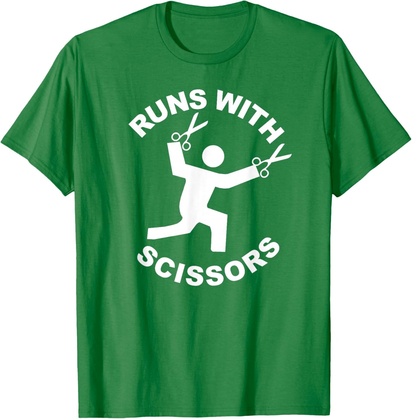 Runs with Scissors T-Shirt - T-Shirt | Irish Green