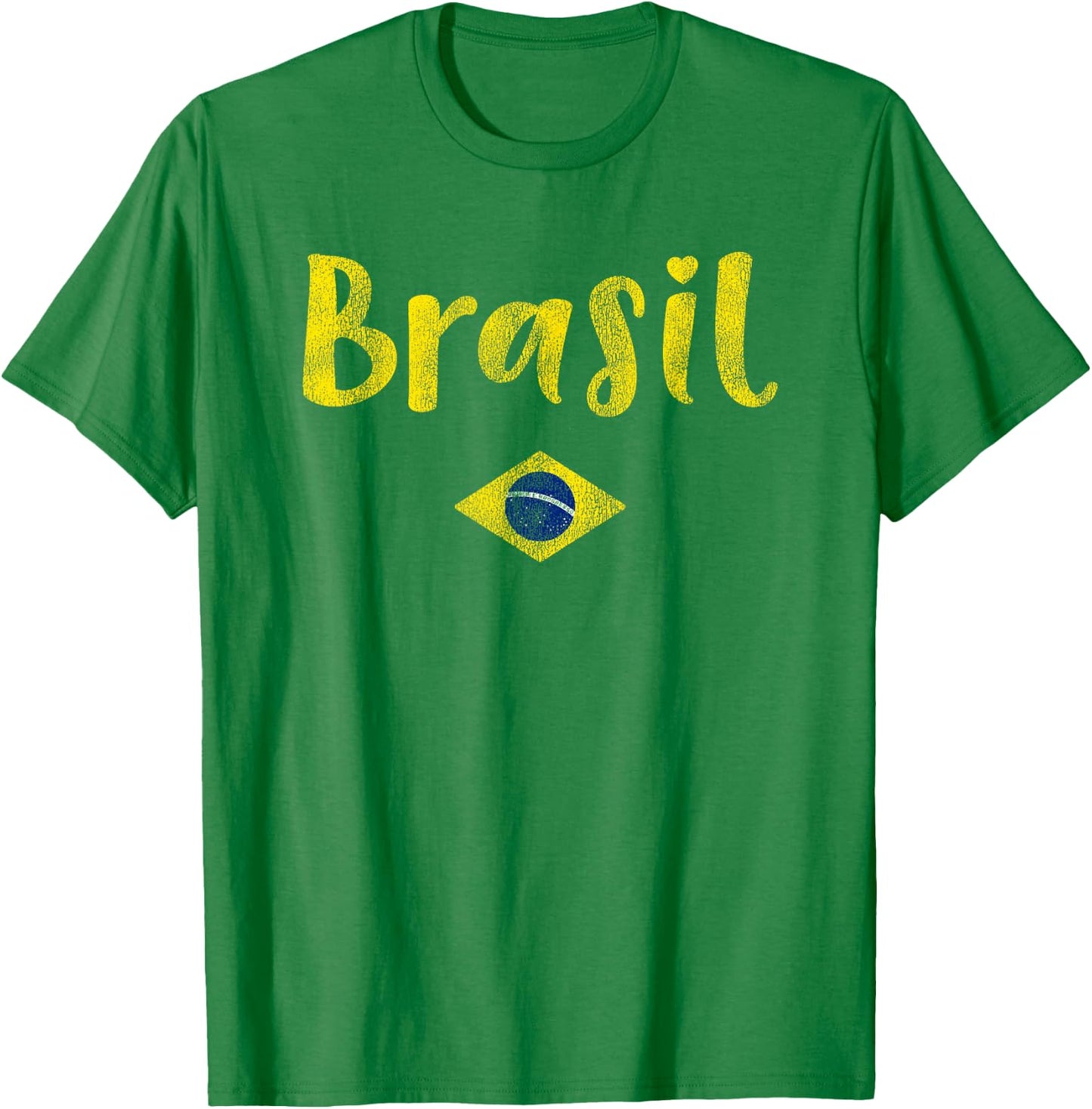 Brazilian Flag of Brazil Souvenir and Girls Brasil T-Shirt - T-Shirt | Irish Green