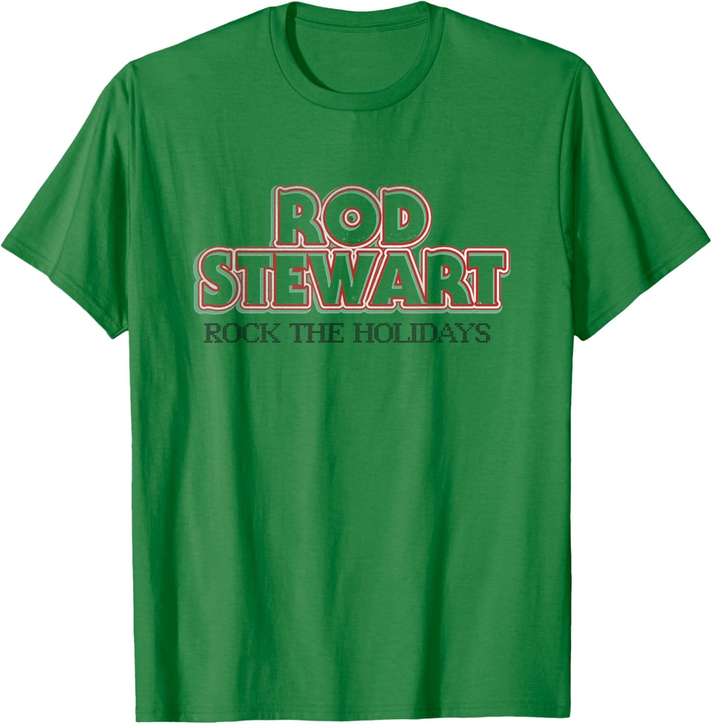 Rod Stewart Rock The Holidays T-Shirt - T-Shirt | Irish Green
