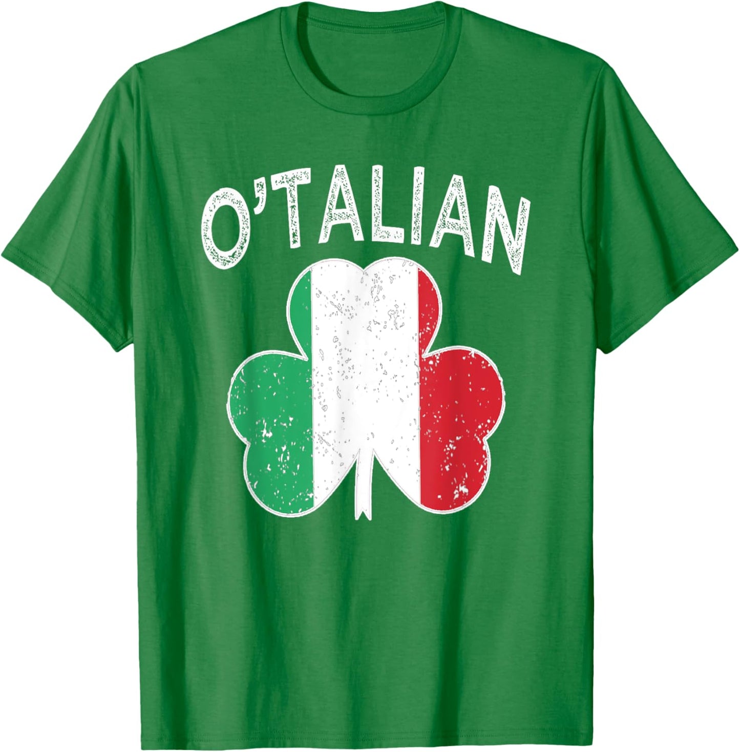 O'talian Italian St patrick's day Italia Flag Shamrock Men T-Shirt - T-Shirt | Irish Green