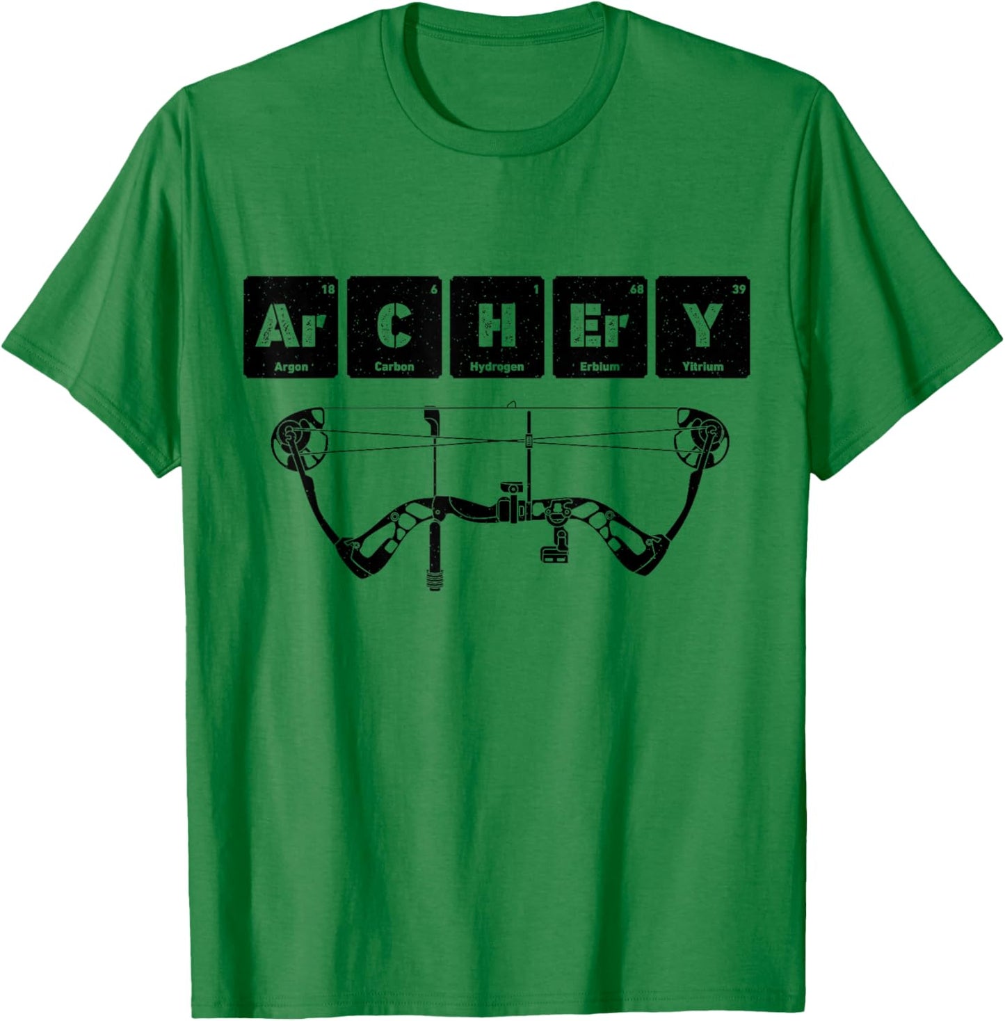 Archery Chemistry Periodic Table Of Elements Men Archer Bow T-Shirt - T-Shirt | Irish Green