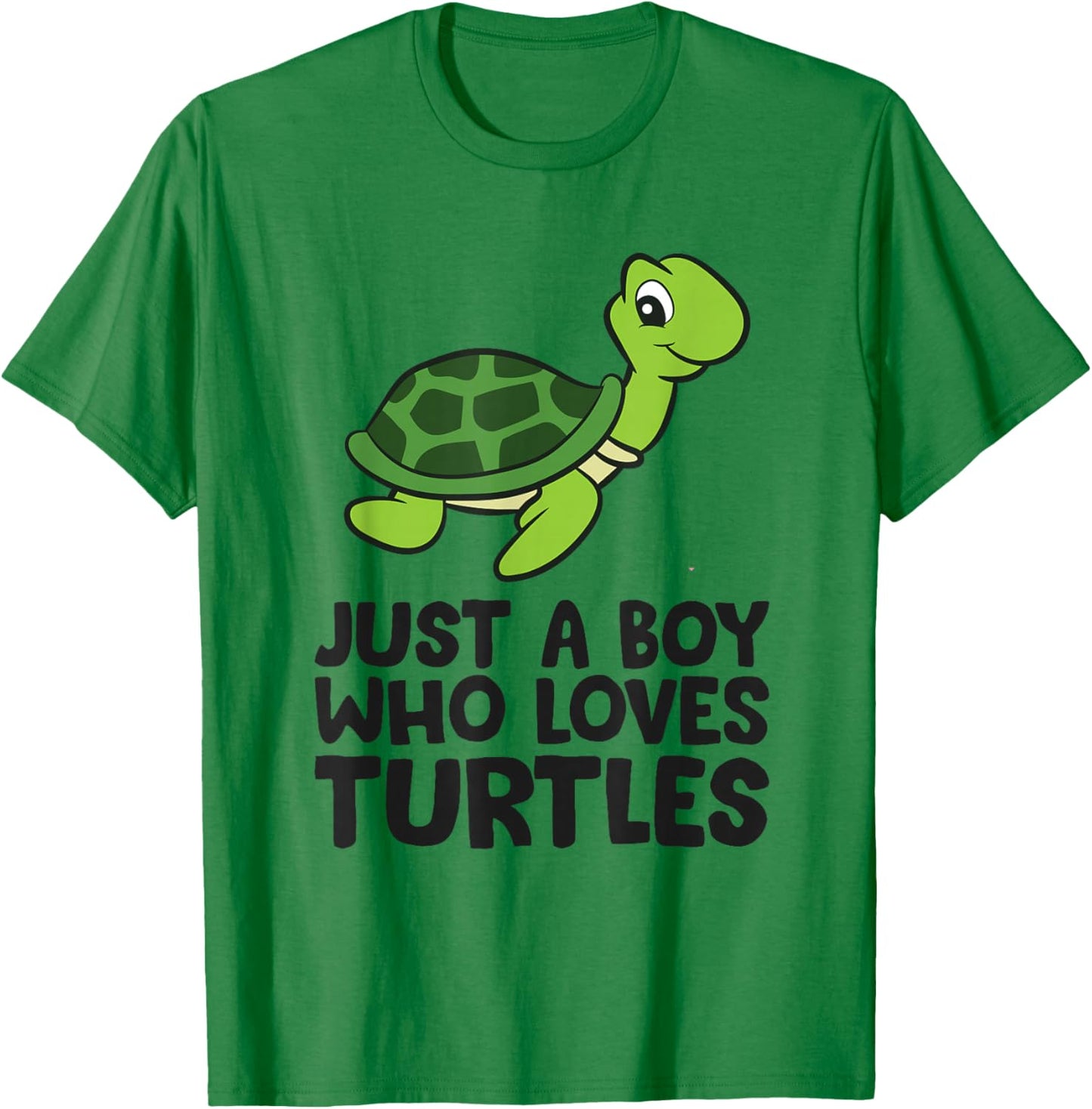 Sea Turtle Boy Just a Boy Who Loves Turtles T-Shirt - T-Shirt | Irish Green