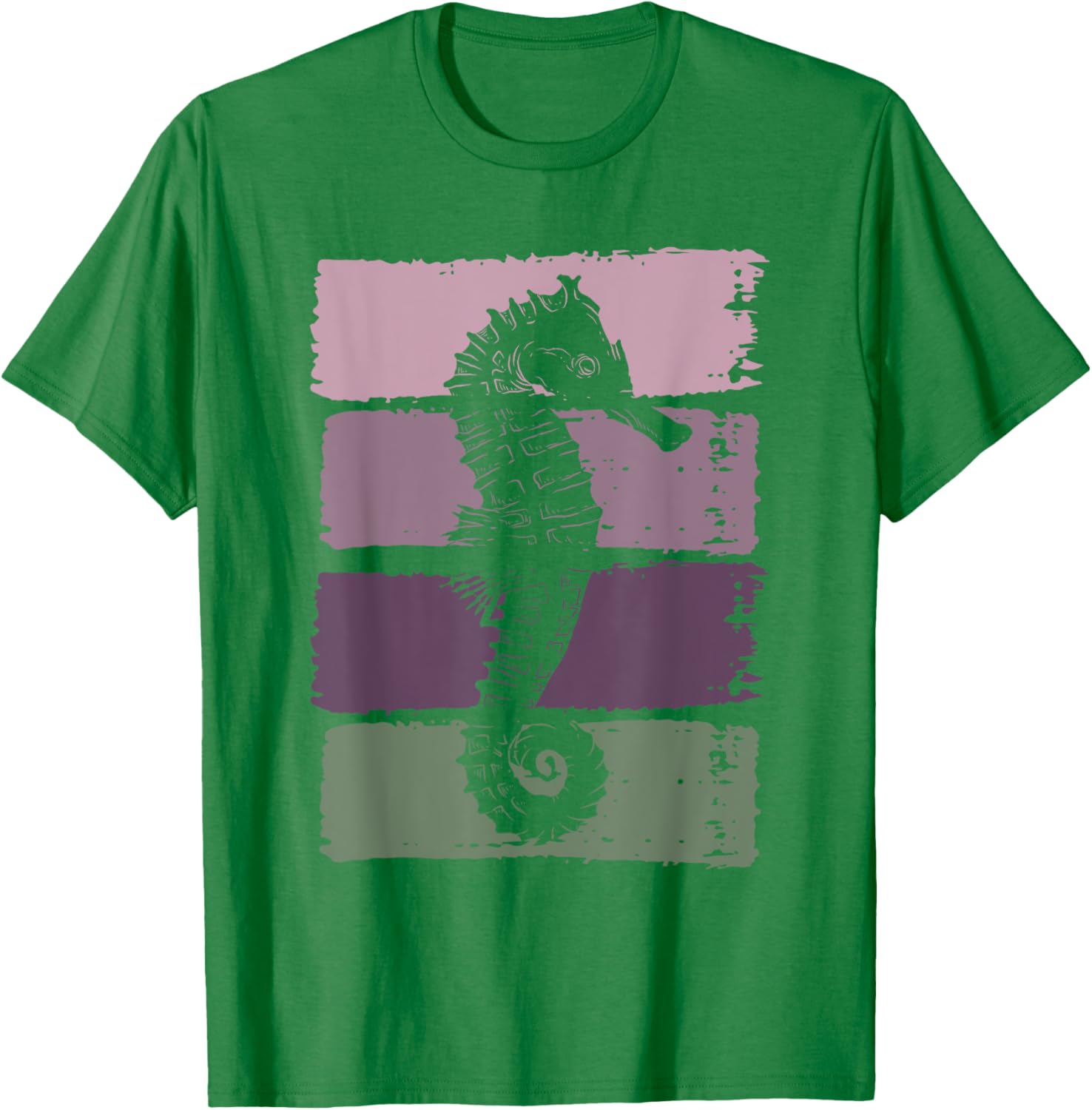 Retro Sea Fish Ocean Animal Sea Creature Seahorse T-Shirt - T-Shirt | Irish Green