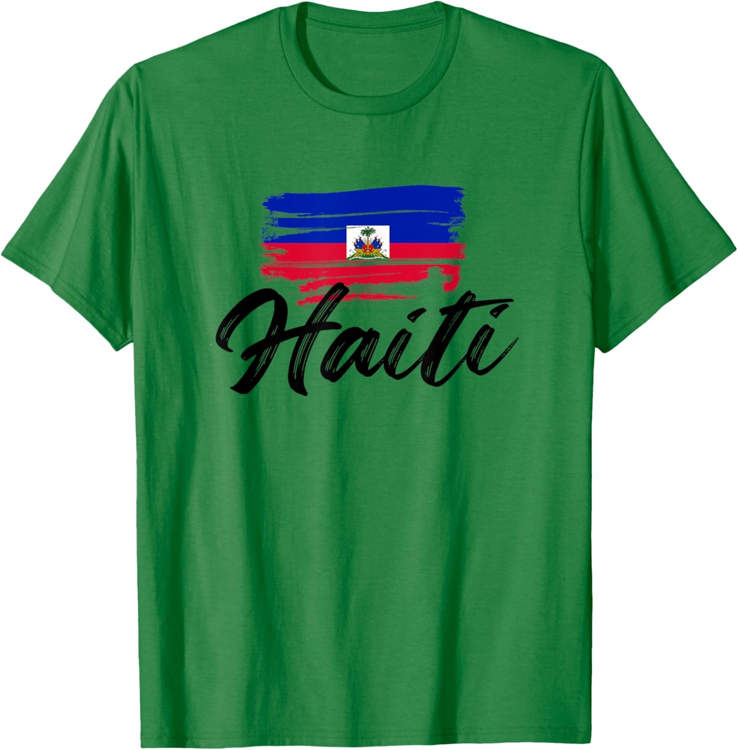 Haiti Flag Haitian Funny Haitians Pride T-Shirt - T-Shirt | Irish Green