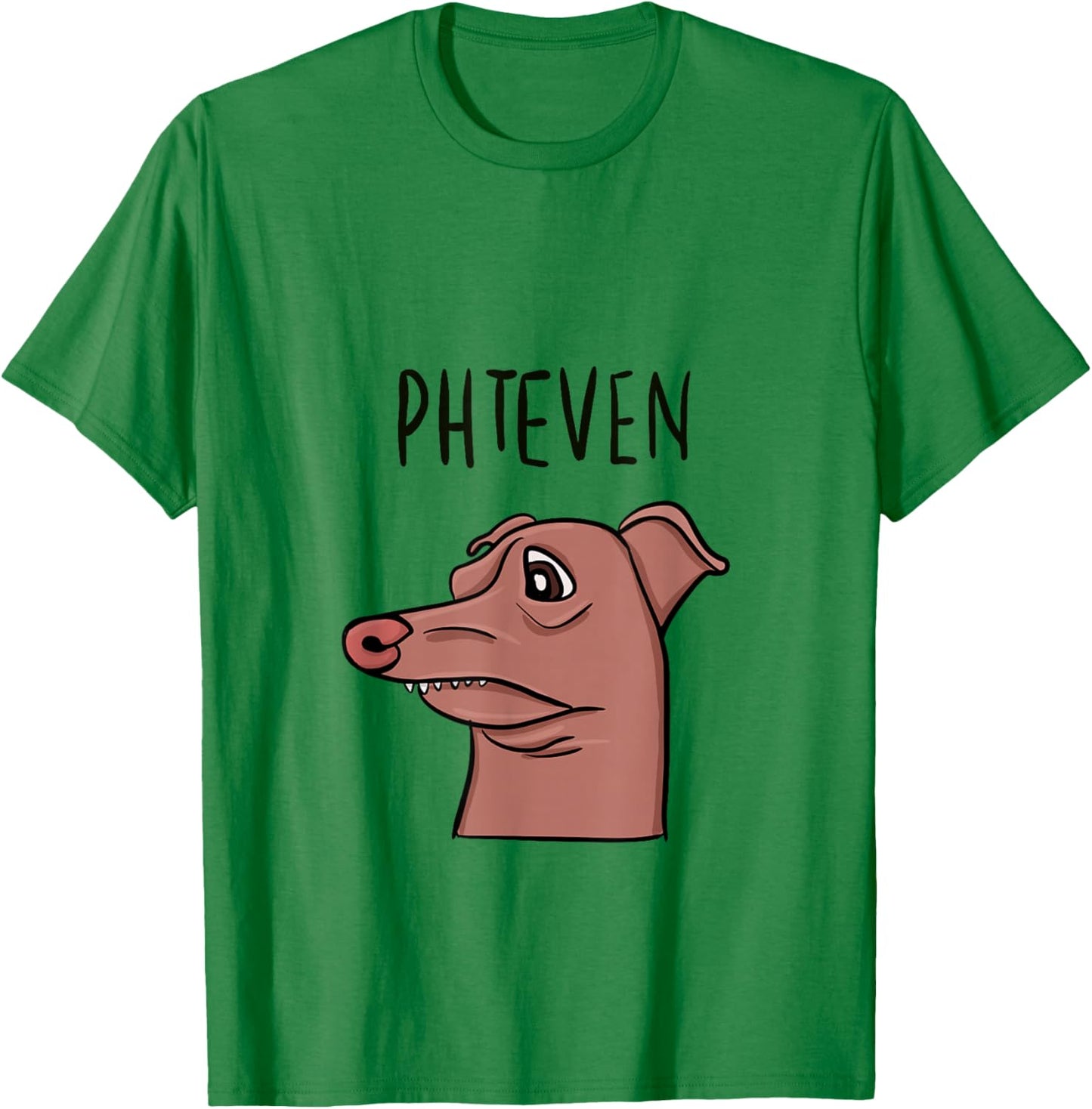 Meme Dog Funny Phteven Lisping Dog T-Shirt - T-Shirt | Irish Green