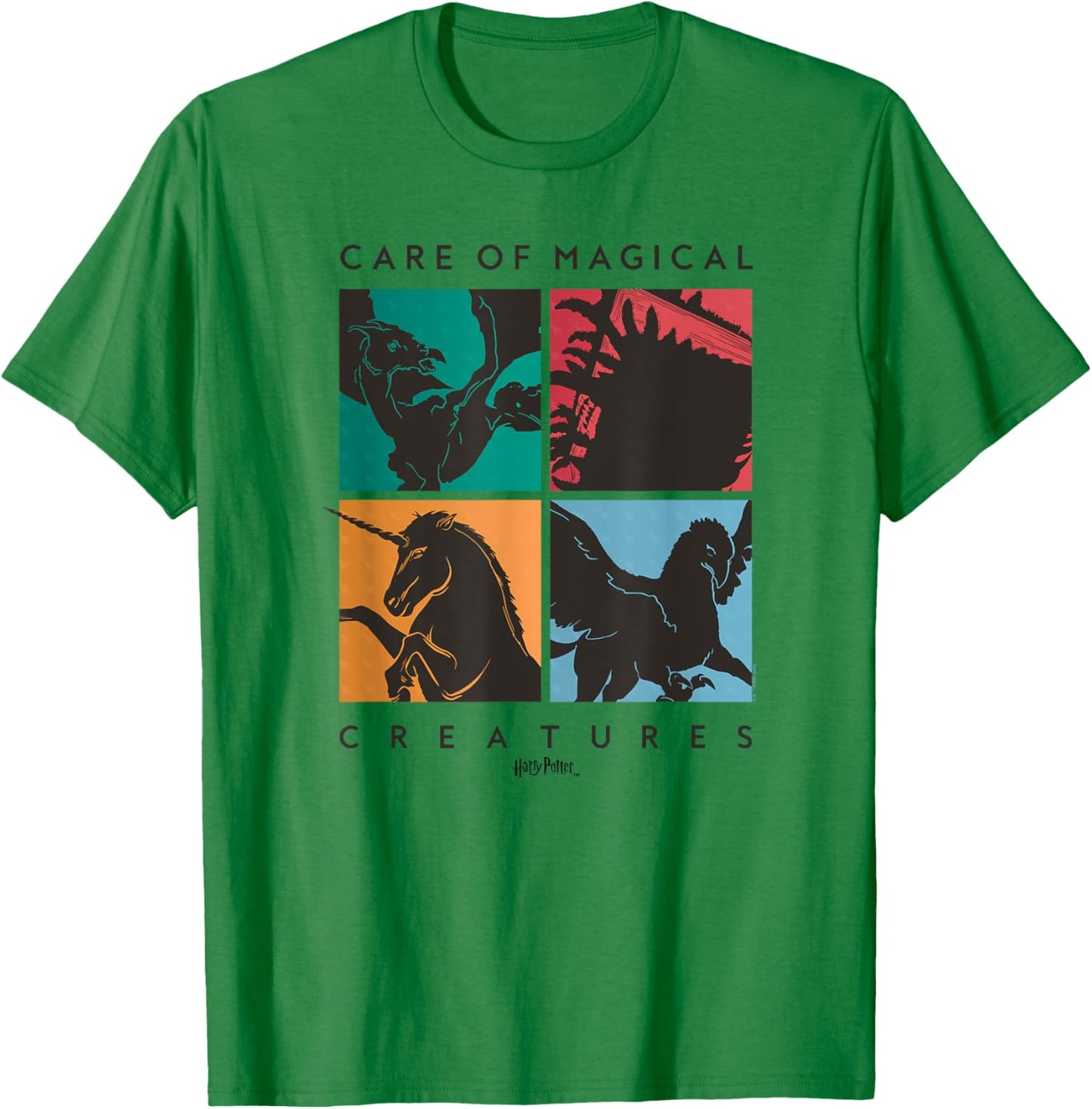 Harry Potter Deathly Hallows 2 Care Of Magical Creatures T-Shirt - T-Shirt | Irish Green