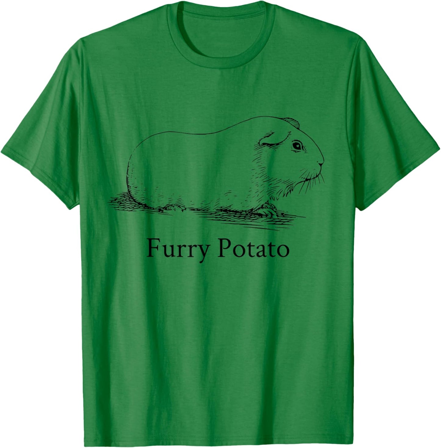Funny Guinea Pig Furry Potato Wrong Animal Name Stupid Joke T-Shirt - T-Shirt | Irish Green