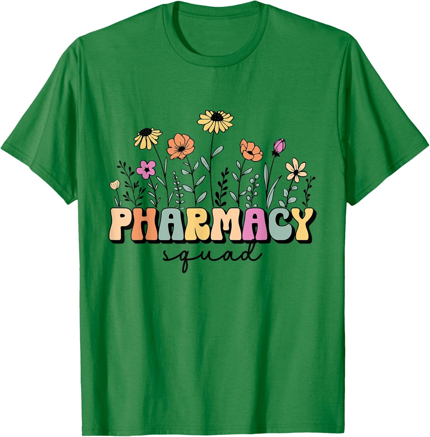 Pharmacy Squad Pharmacy Technician Design For Pharmacist T-Shirt - T-Shirt | Irish Green
