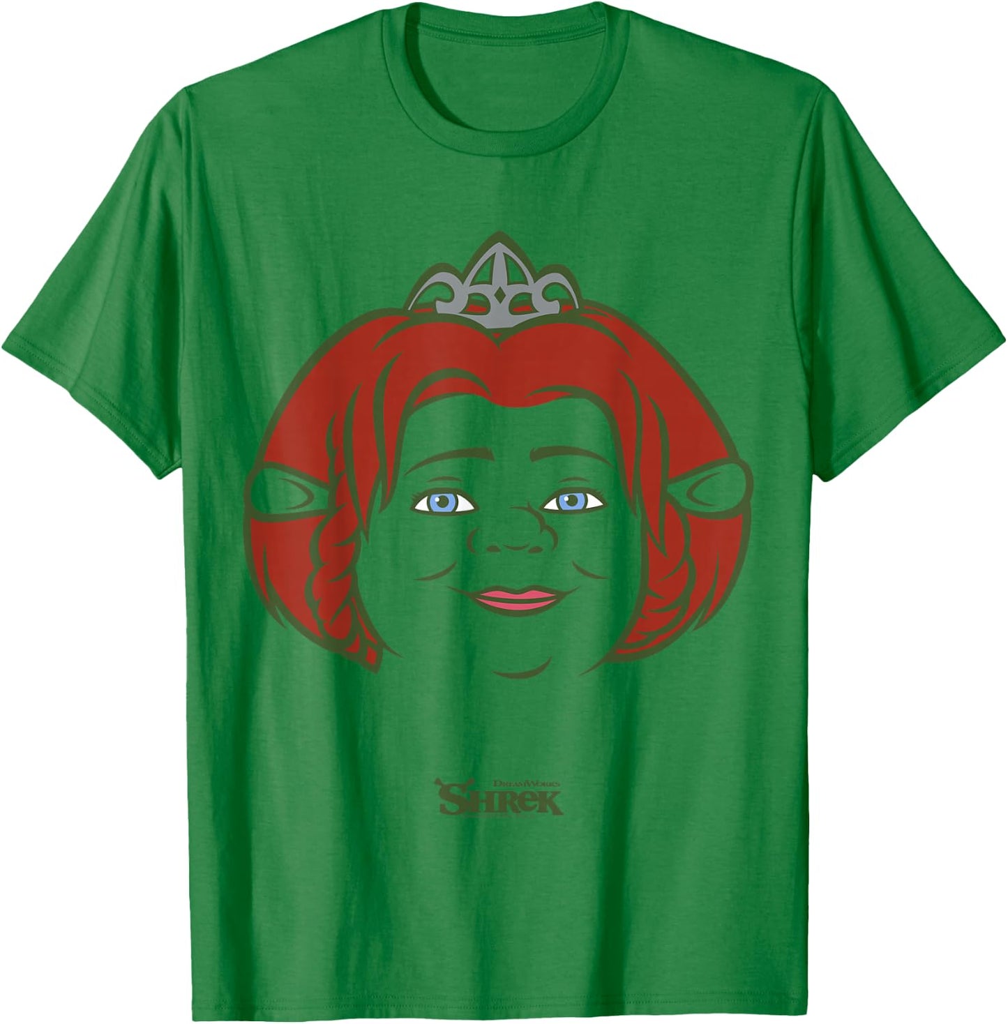 Shrek Fiona Big Face T-Shirt - T-Shirt | Irish Green