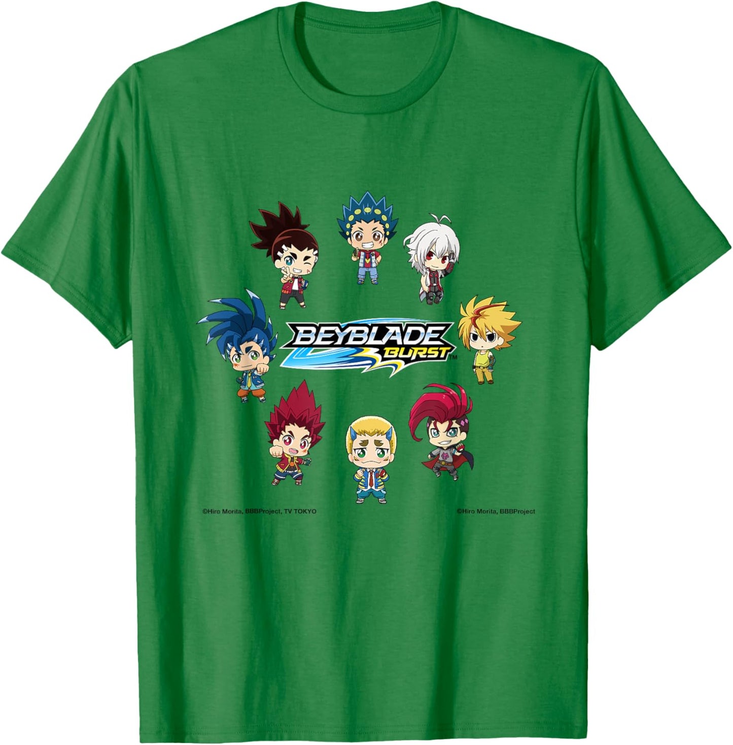 Beyblade Burst Mini Characters T-Shirt - T-Shirt | Irish Green