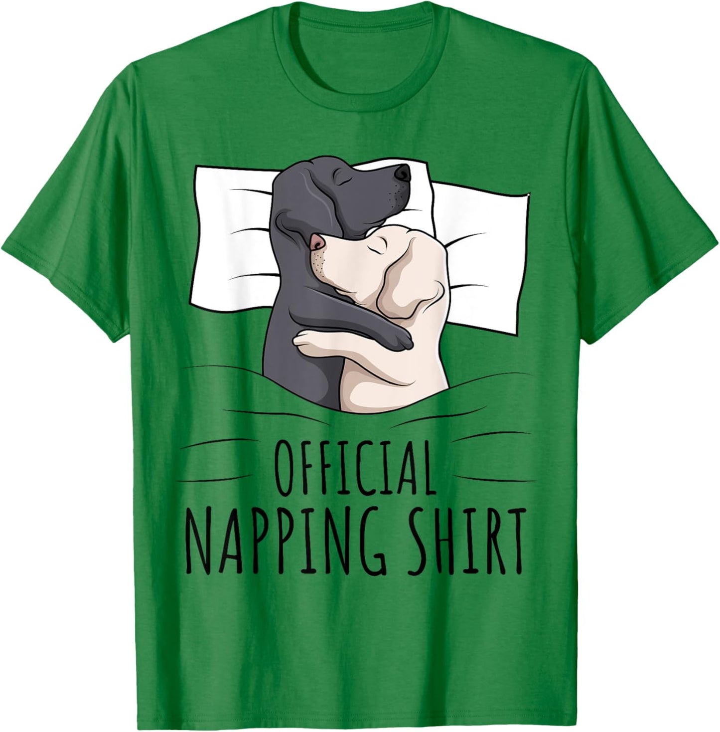 Sleeping Labrador Retriever Lab Dog Official Napping Men Women Girls Kids T-Shirt - T-Shirt | Irish Green