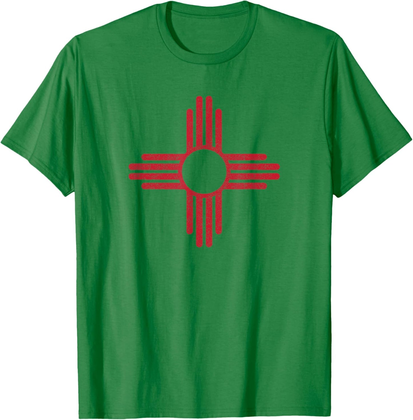 Vintage New Mexico Flag Zia Sun Souvenir Kids T-Shirt - T-Shirt | Irish Green