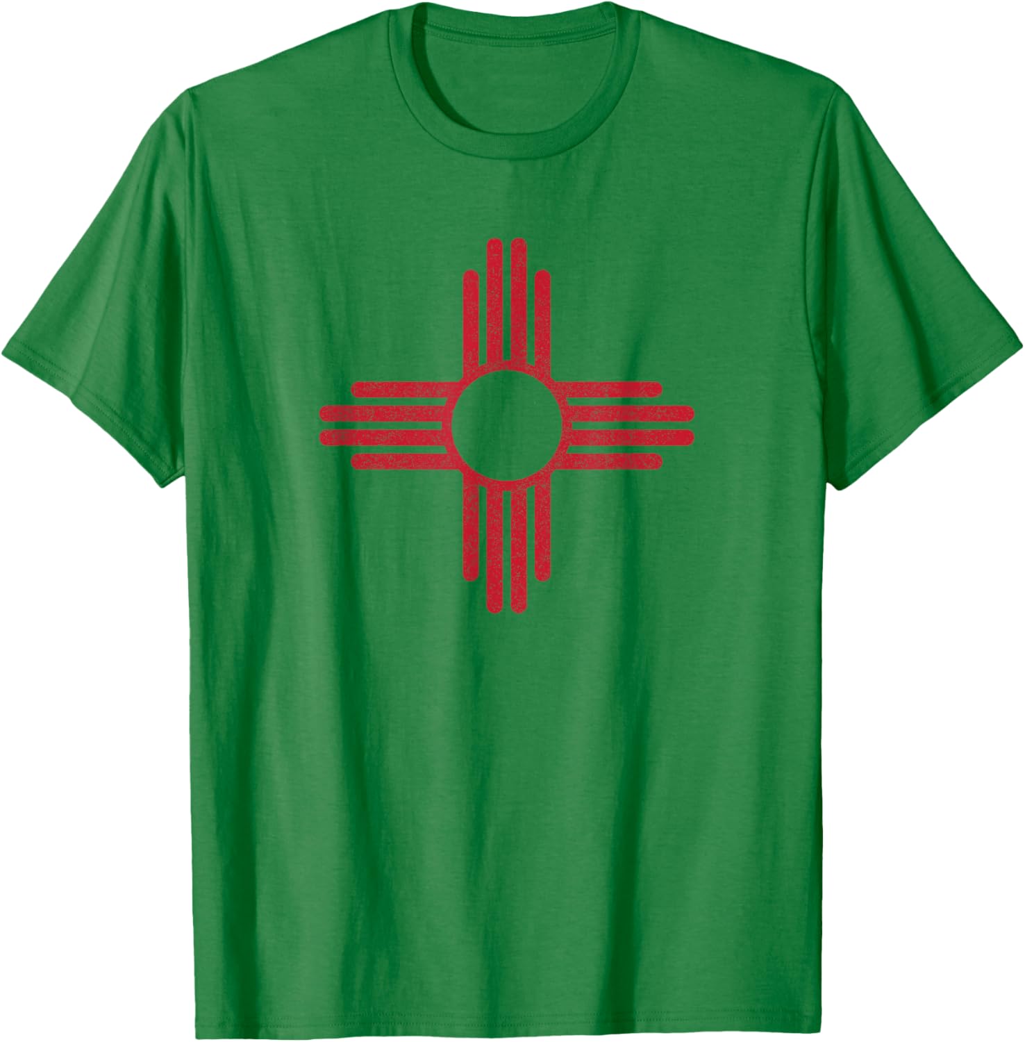 Vintage New Mexico Flag Zia Sun Souvenir Kids T-Shirt - T-Shirt | Irish Green