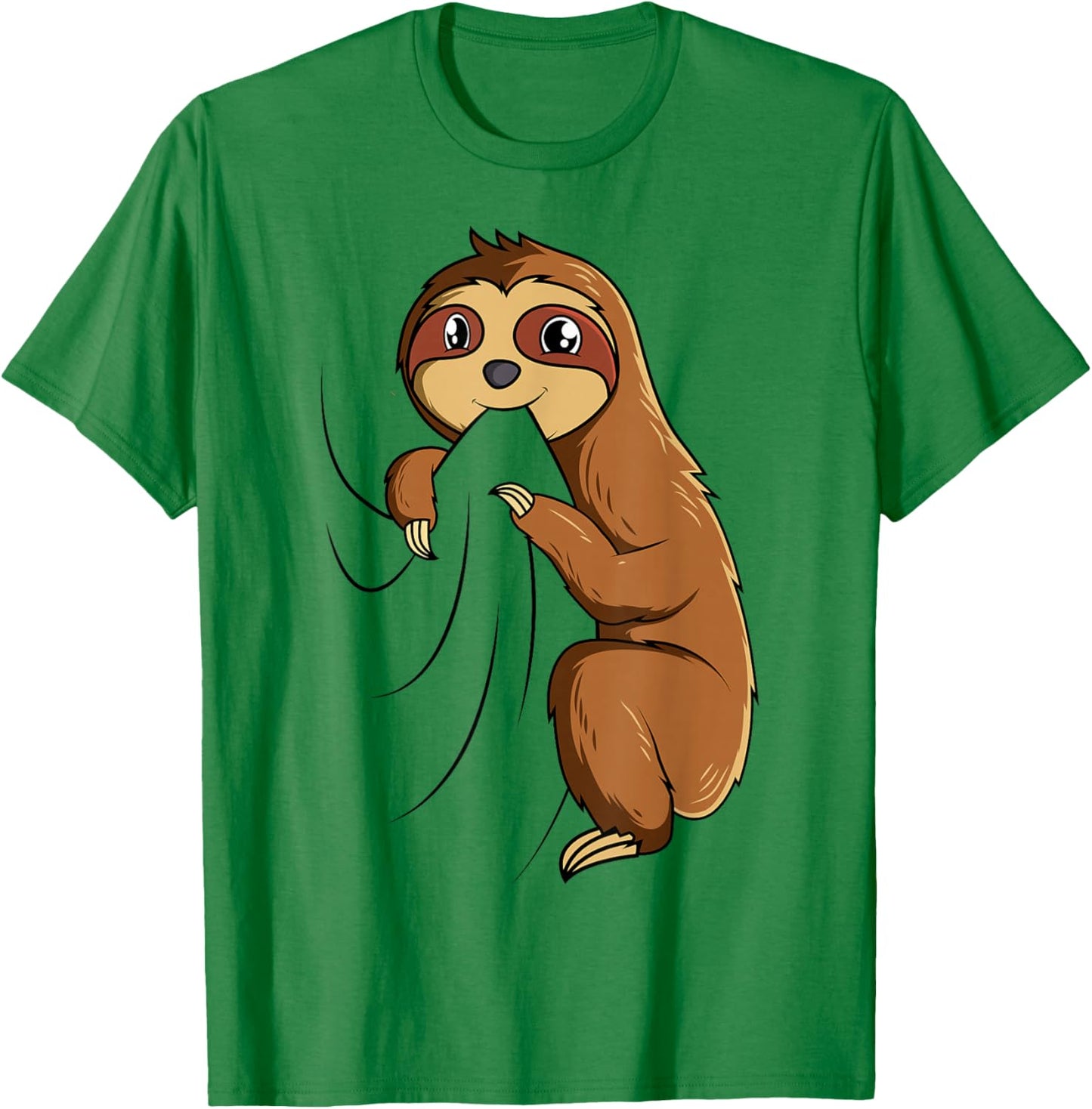 Sloth Lovers Children Girls Ladies T-Shirt - T-Shirt | Irish Green