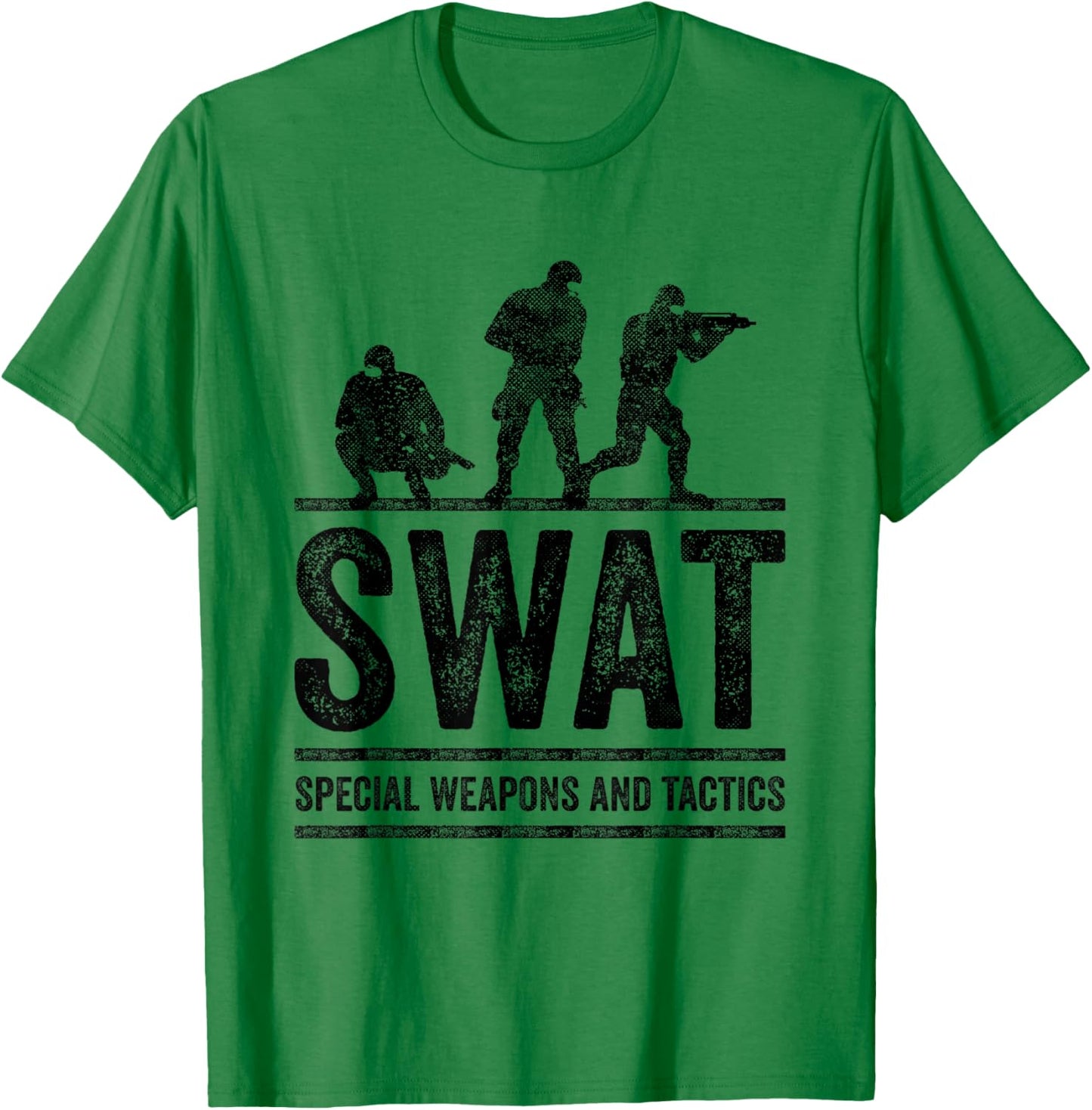 SWAT Team Police Sheriff Clothing Off Duty Cops Law Apparel T-Shirt - T-Shirt | Irish Green