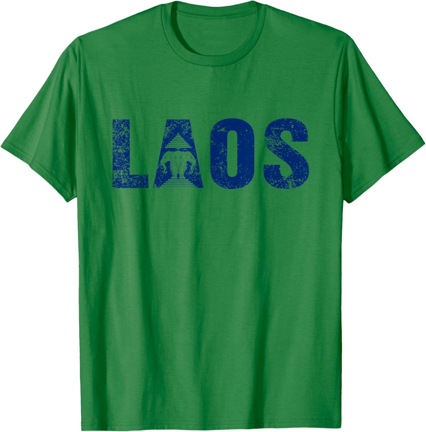 Laos Flag Vientiane Kingdom of Laos Men Women Kids T-Shirt - T-Shirt | Irish Green