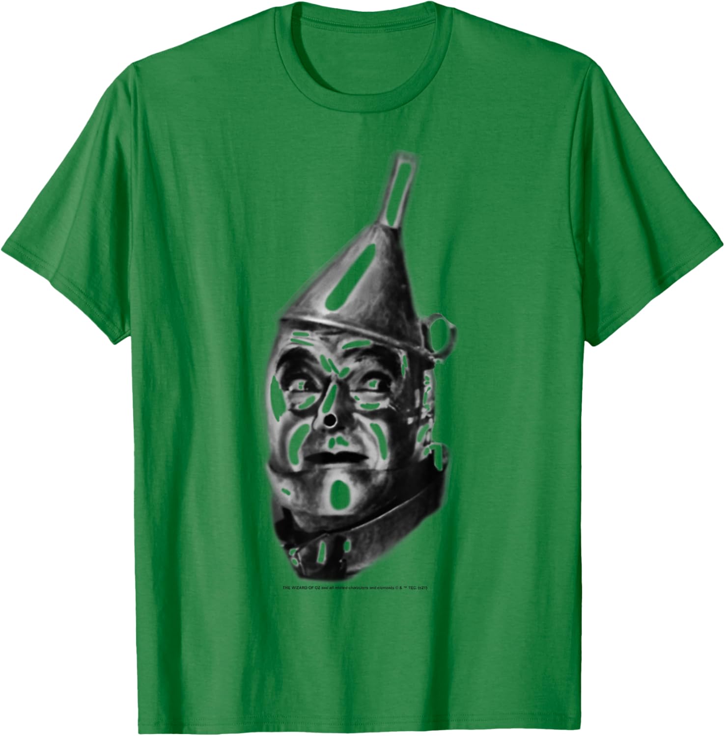 The Wizard Of Oz Tin Man Big Face T-Shirt - T-Shirt | Irish Green