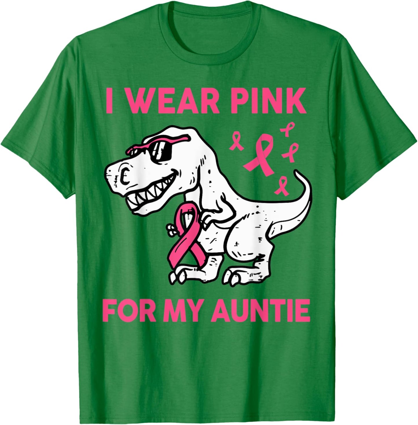 I Wear Pink For My Auntie Breast Cancer Awareness Toddler T-Shirt - T-Shirt | Irish Green