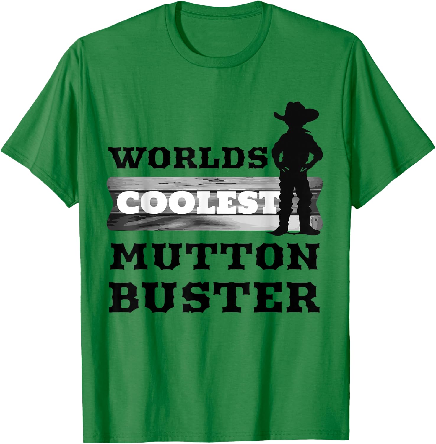 Mutton Busting Shirt Boys Kids Rodeo Mutton Buster T-Shirt - T-Shirt | Irish Green