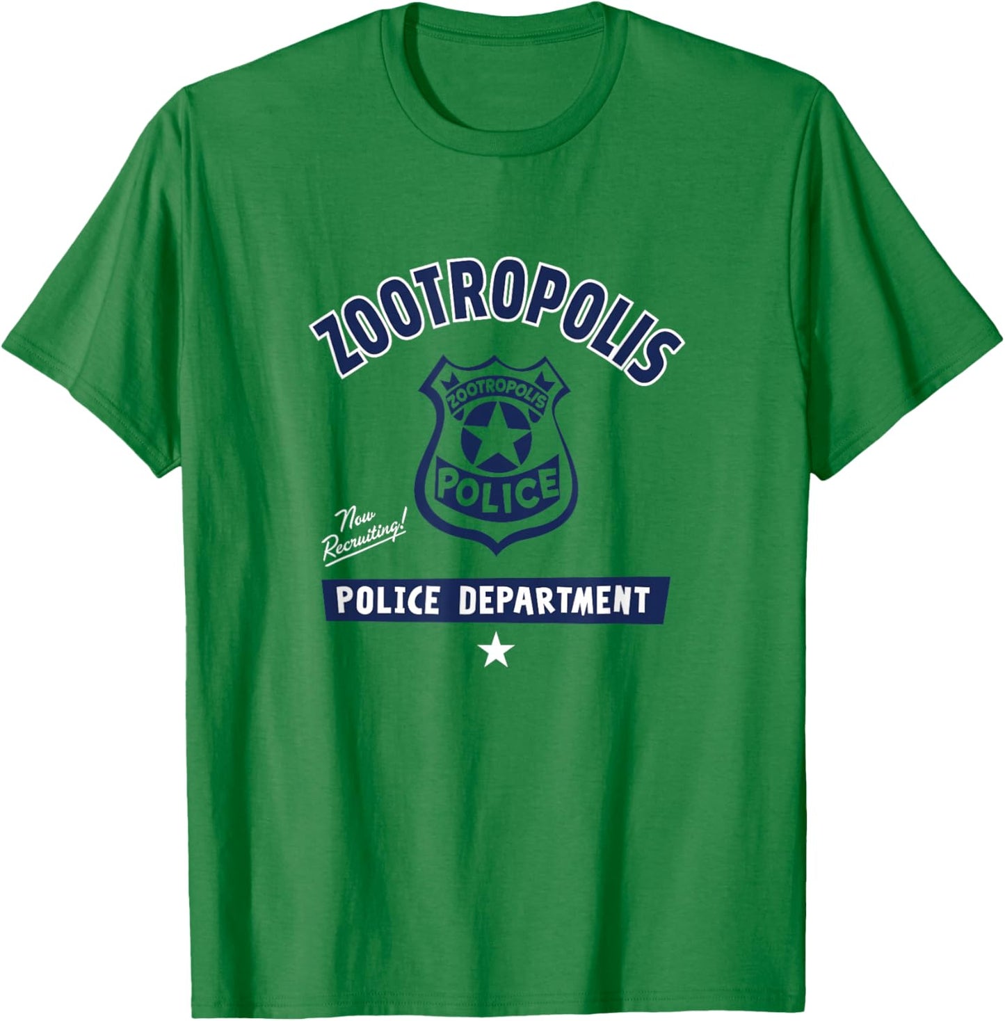 Disney Zootopia Police Department Badge Small T-Shirt - T-Shirt | Irish Green