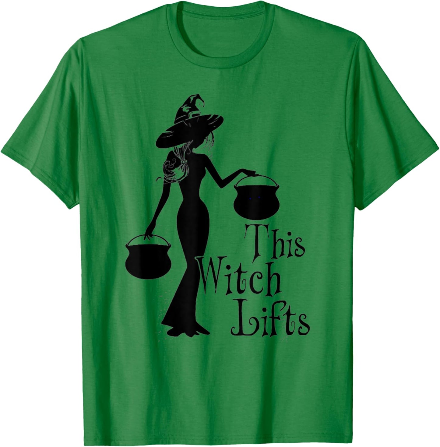 This Witch Lifts Funny Workout Fitness Bodybuilding T-Shirt - T-Shirt | Irish Green