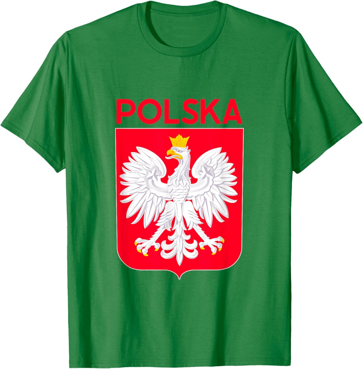 Polska Eagle Emblem Poland Flag Polish Culture Pierogi Gift T-Shirt - T-Shirt | Irish Green