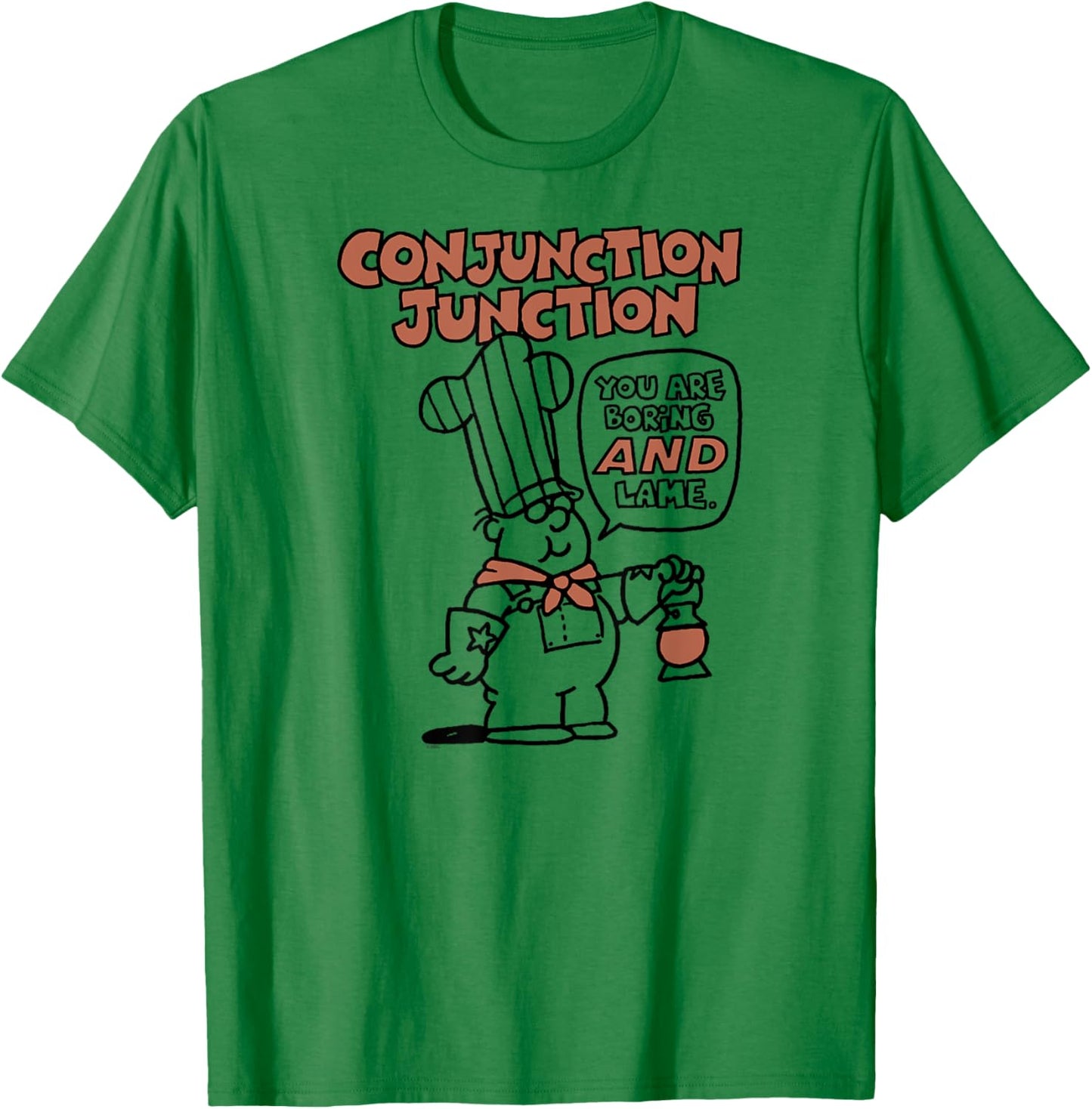 Ripple Junction x Schoolhouse Rock Conjunction Junction Art T-Shirt - T-Shirt | Irish Green